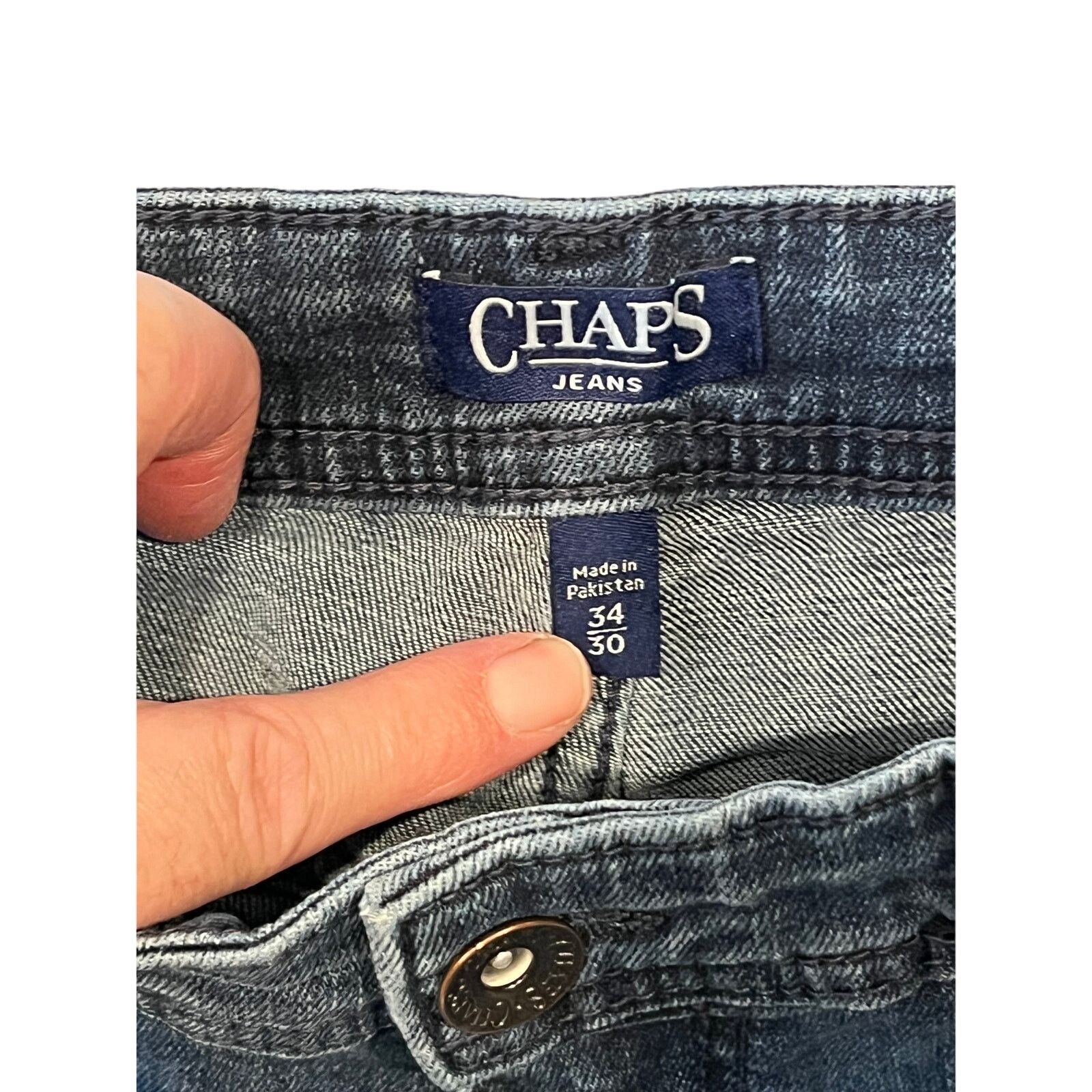 Chaps Chaps Slim Straight Fit Jeans Mens 34x30 Size US 34 / EU 50 - 3 Thumbnail