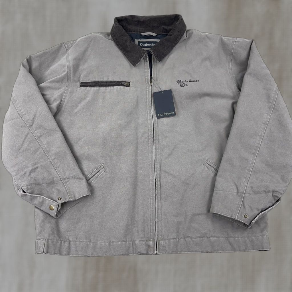 Dunbrooke Vintage Dunbrooke Jacket Men XL Tan Duck Canvas Lined Corduroy Collar Detroit A1 Size US XL / EU 56 / 4 - 1 Thumbnail