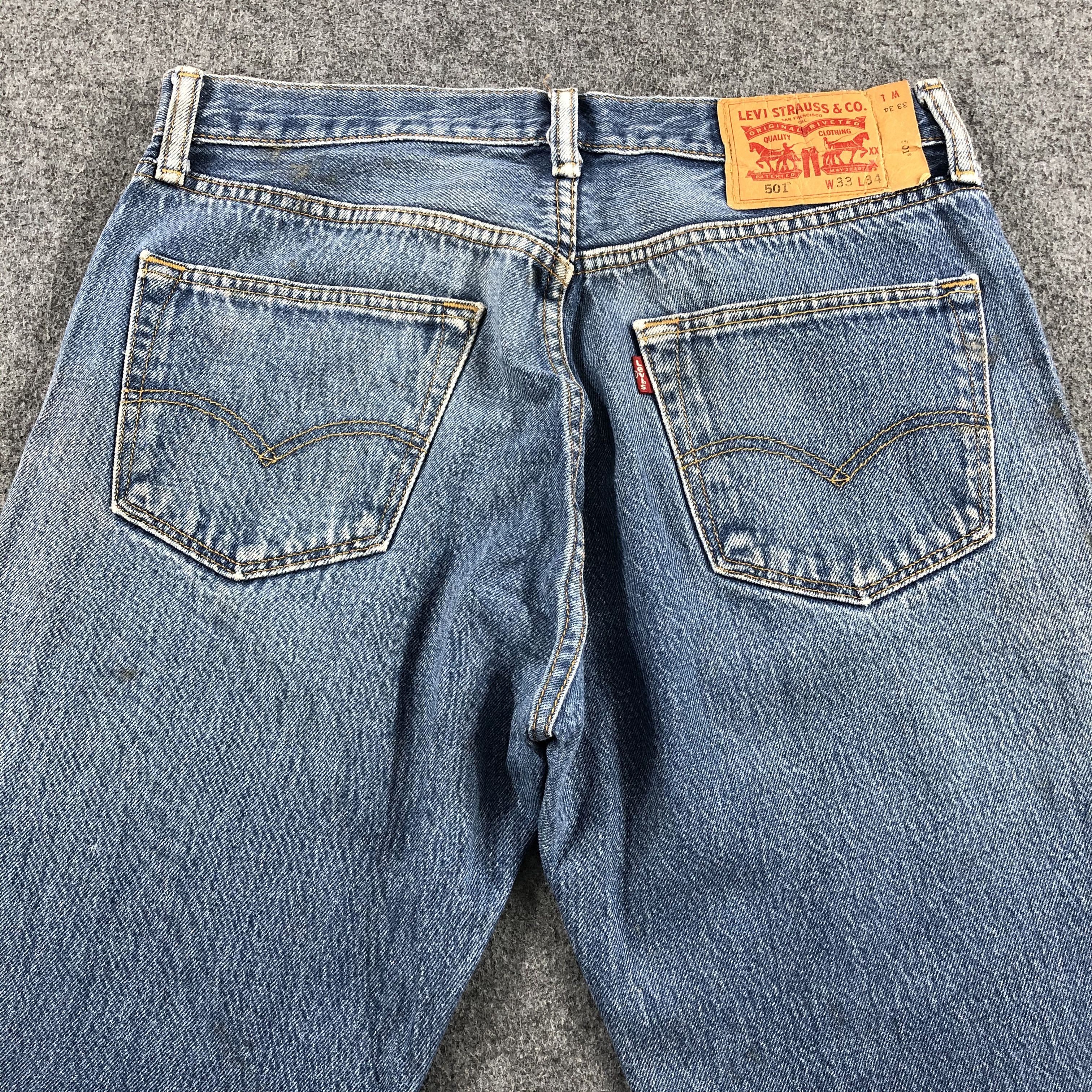 Levi's Vintage Blue Wash Levis 501 Jeans-J1544 Size US 31 - 4 Thumbnail