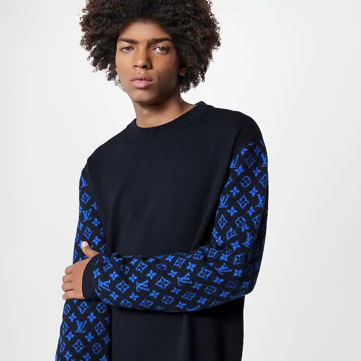 Louis Vuitton Monogram Mix Cashmere Crewneck Size US M / EU 48-50 / 2 - 3 Thumbnail