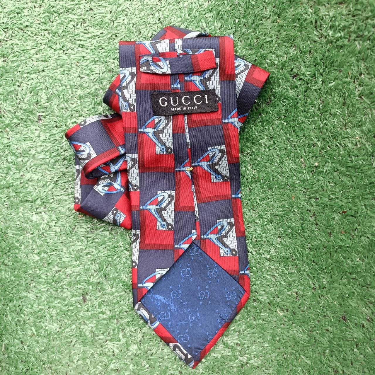 Gucci Vintage Gucci Silk Tie Size ONE SIZE - 4 Thumbnail