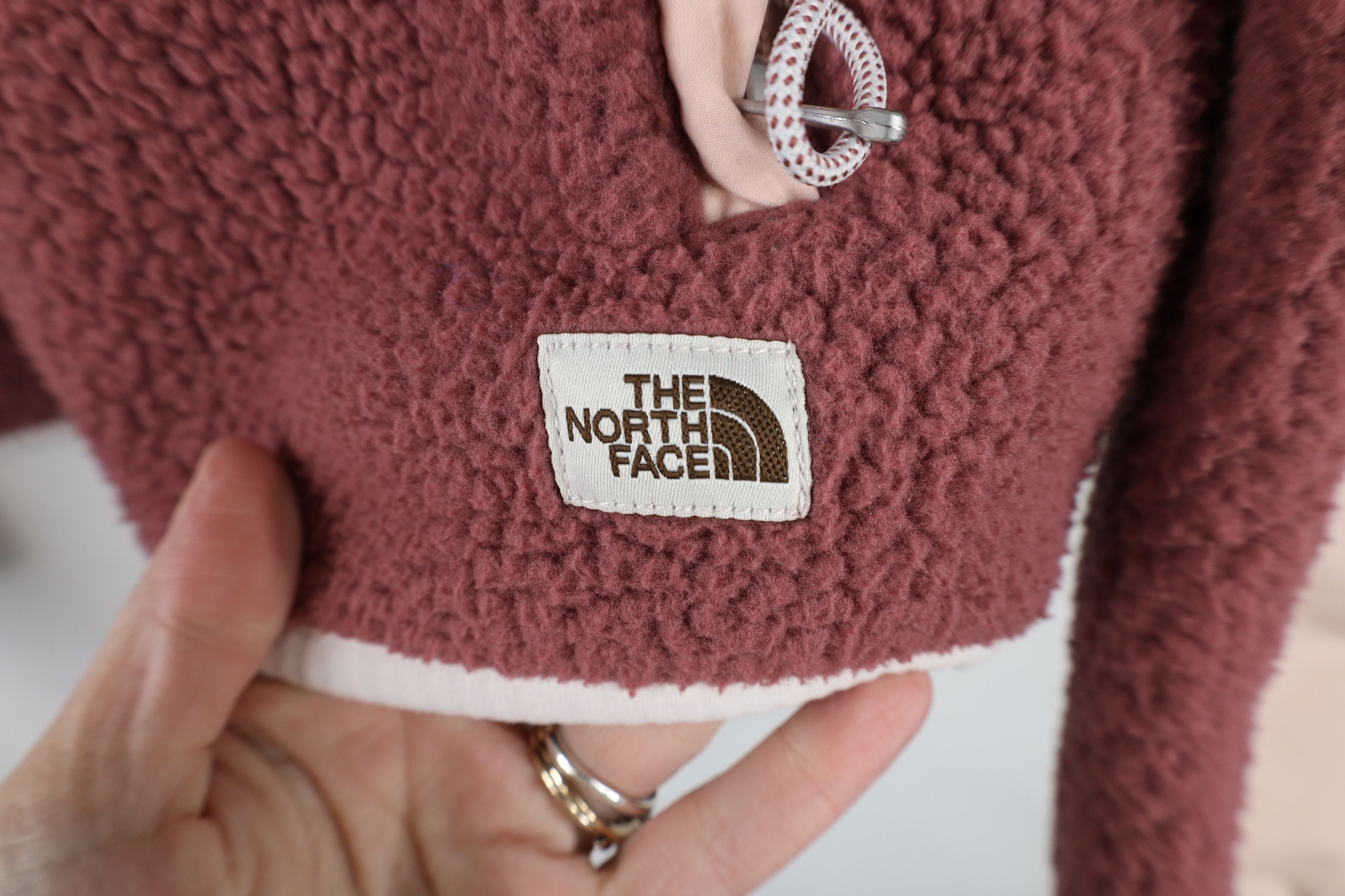 The North Face × Vintage The North Face Spell Deep Pile Fleece Full Zip Jacket Pink Size S / US 4 / IT 40 - 4 Thumbnail