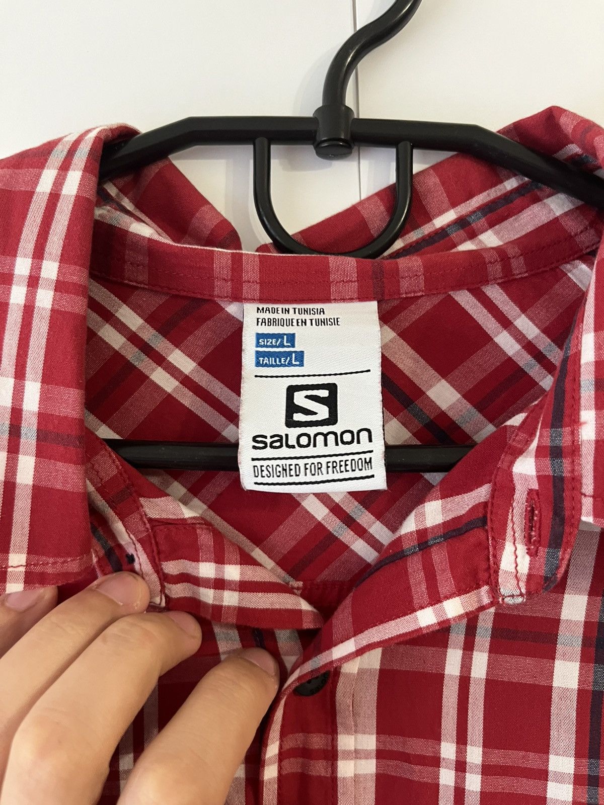 Salomon Salomon Plaid Gorpcore Outdoor Cotton Button Up Shirt Size US L / EU 52-54 / 3 - 7 Thumbnail