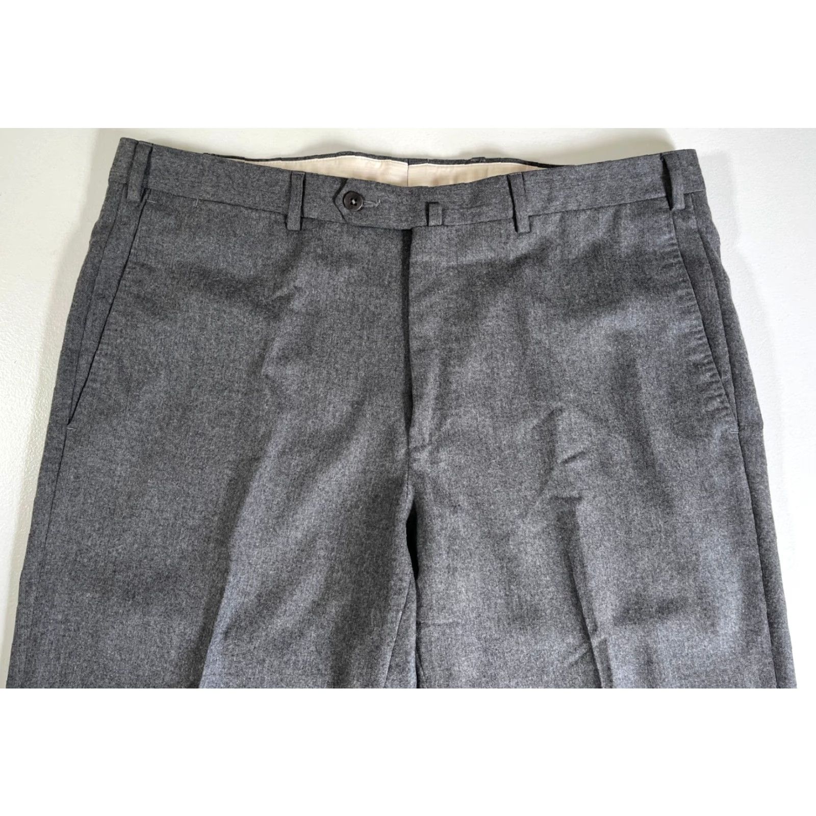 Ermenegildo Zegna Ermenegildo Zegna Men's Wool Pants Gray Sz 36 Size US 36 / EU 52 - 5 Thumbnail