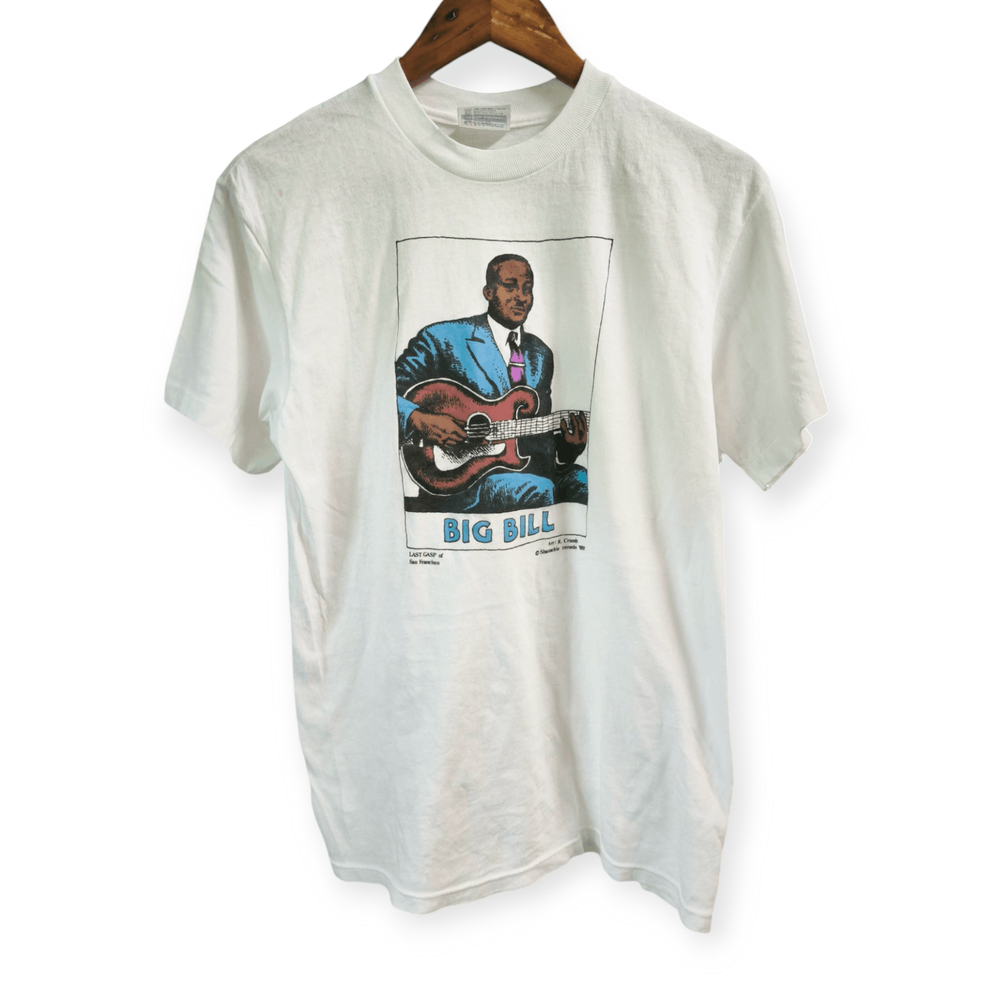 Arts & Science 80s Blues Musician Big Bill R.Crumbs Last Gasp Book Tee Size US M / EU 48-50 / 2 - 2 Thumbnail