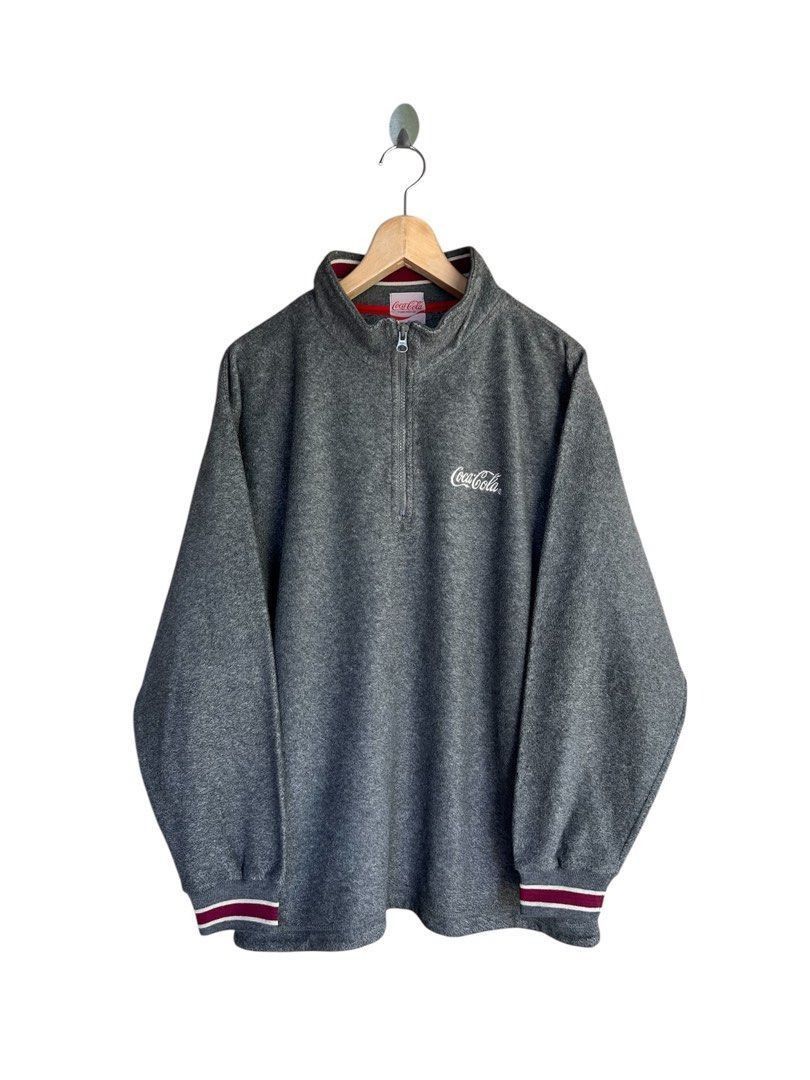 Coca Cola Vintage Coca Cola Small Logo Fleece Sweatshirt Size US L / EU 52-54 / 3 - 1 Thumbnail