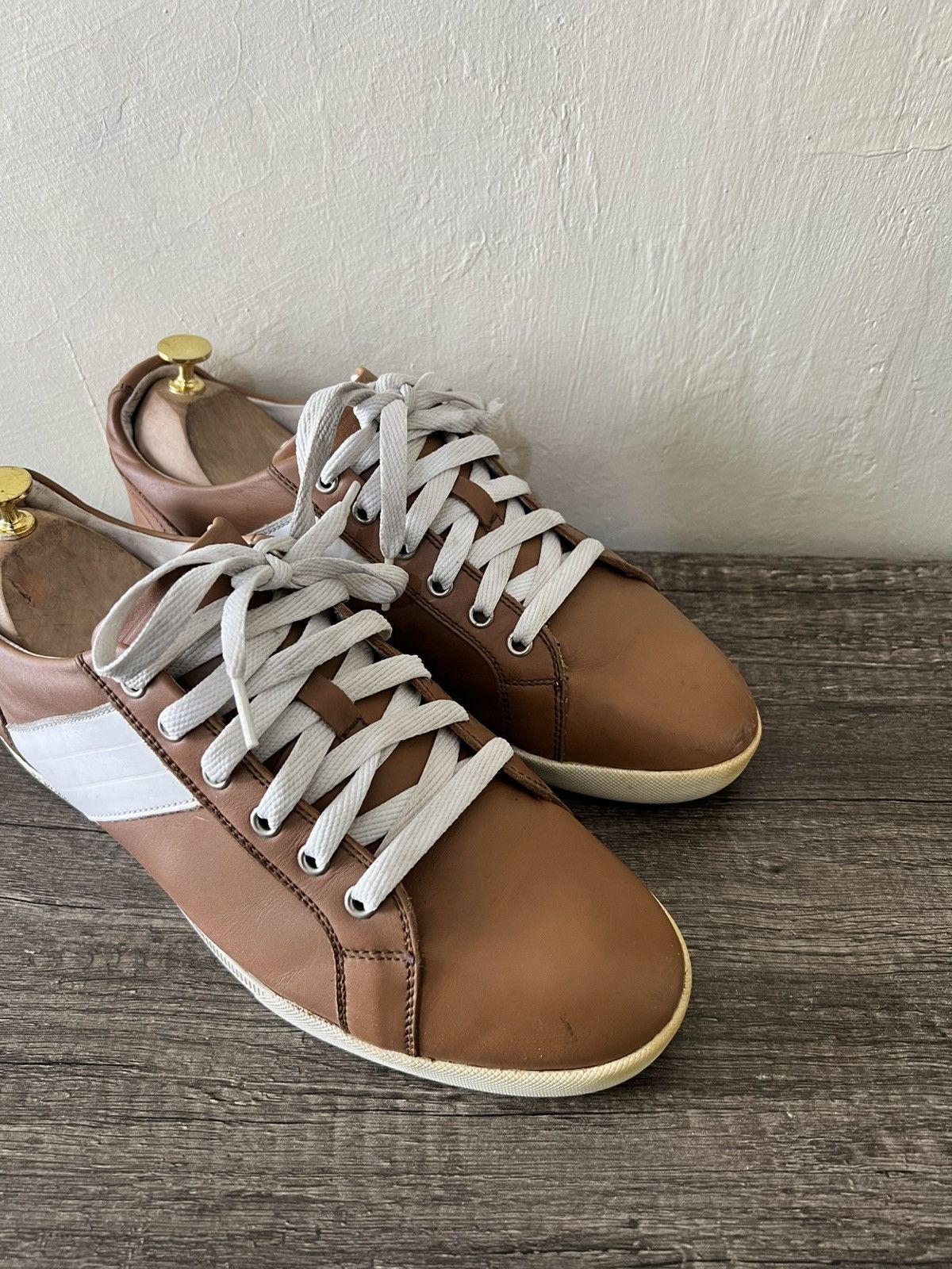 Dior DIOR B01 INSPIRED LOW-TOPS IN TAN/WHITE 🤎 Size US 8 / EU 41 - 4 Thumbnail