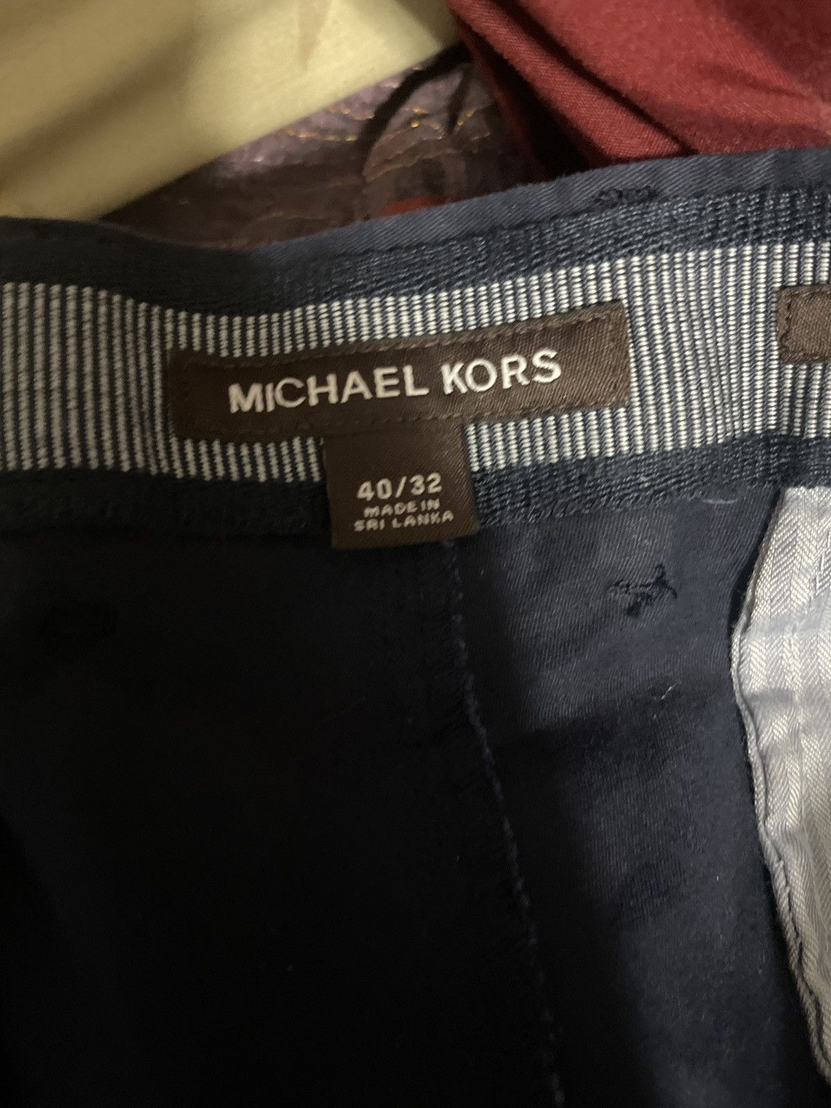 Michael Kors Dark Blue Micheal Kors Slim Fit Stretch Casual Pants Size US 40 / EU 56 - 2 Thumbnail