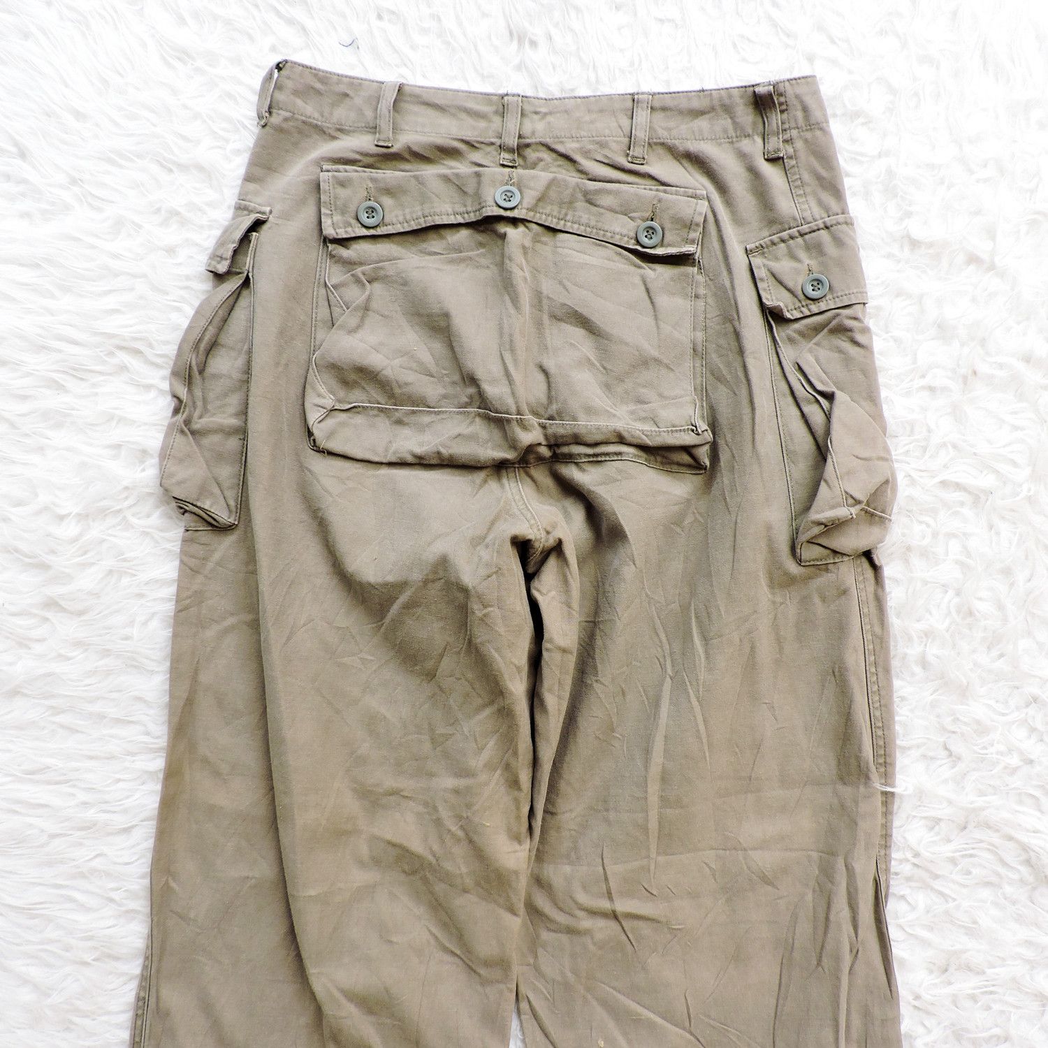 Japanese Brand 60'S TROUSERS COTTON TWILL MONKEY PANTS BY U.S.C., LTD Size US 31 - 5 Thumbnail