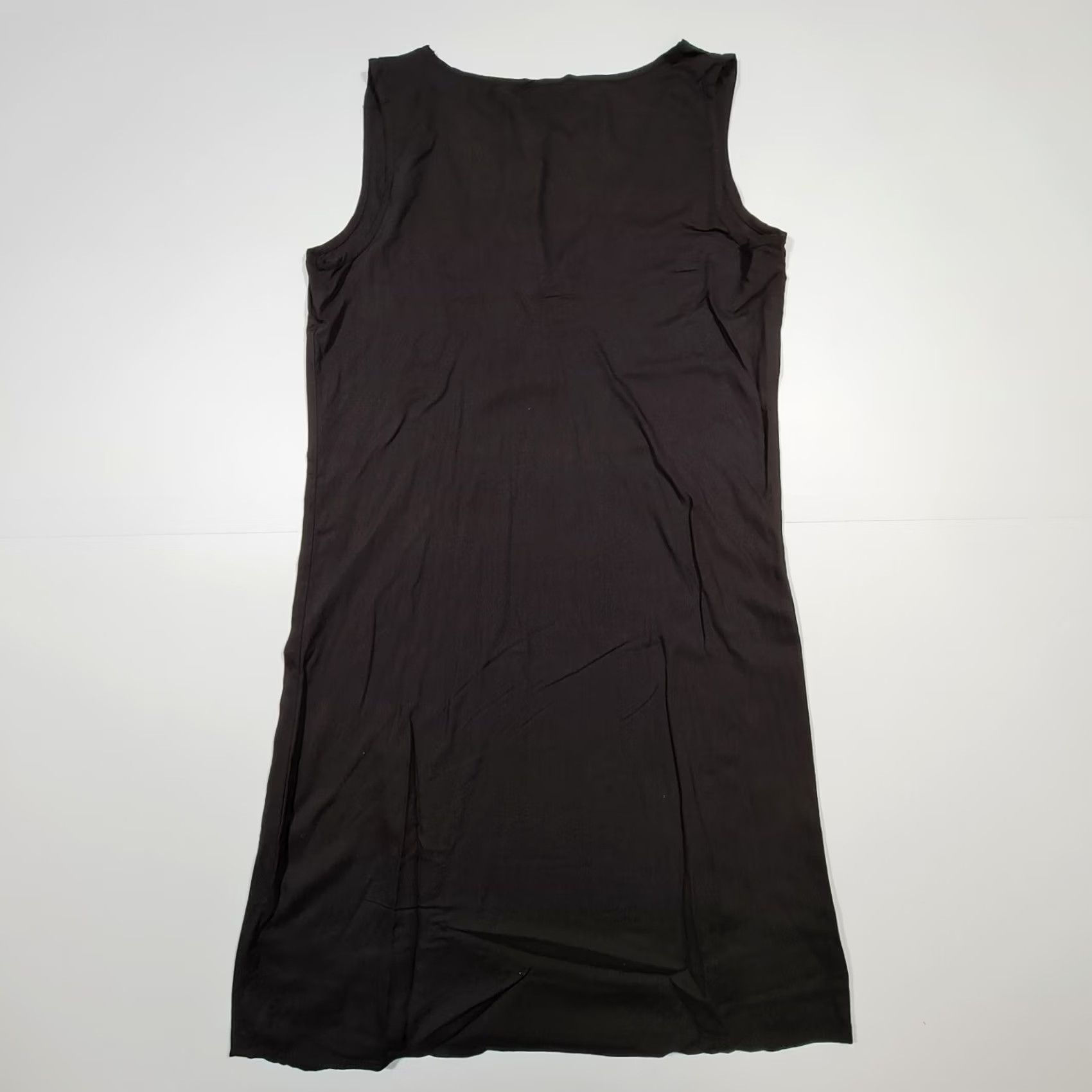 Vintage Religion Womens Tank Dress XS Black Sleeveless V-Neck Knee Length Casual Party/Cocktail Dress Size XS / US 0-2 / IT 36-38 - 5 Thumbnail