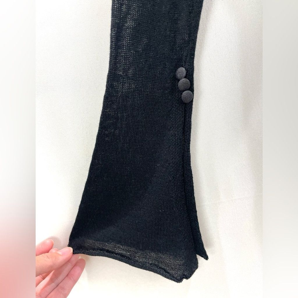 Other Betty Chow Tencel Wool Black Flare Sleeve Sweater Size S Size S / US 4 / IT 40 - 6 Thumbnail