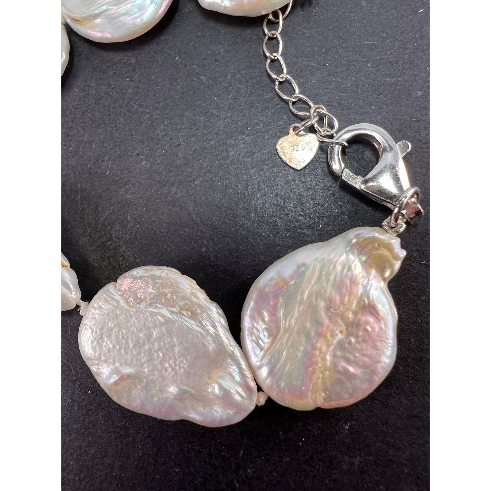 Other Cultured coin pearls bracelet with sterling silver clasp Size ONE SIZE - 9 Thumbnail