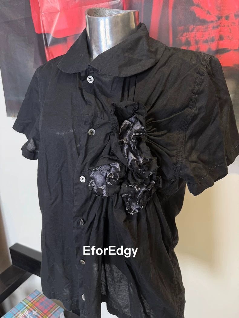 Other Comme Des Garcons Rose Pleated Short Sleeve Shirt Size M / US 6-8 / IT 42-44 - 6 Thumbnail