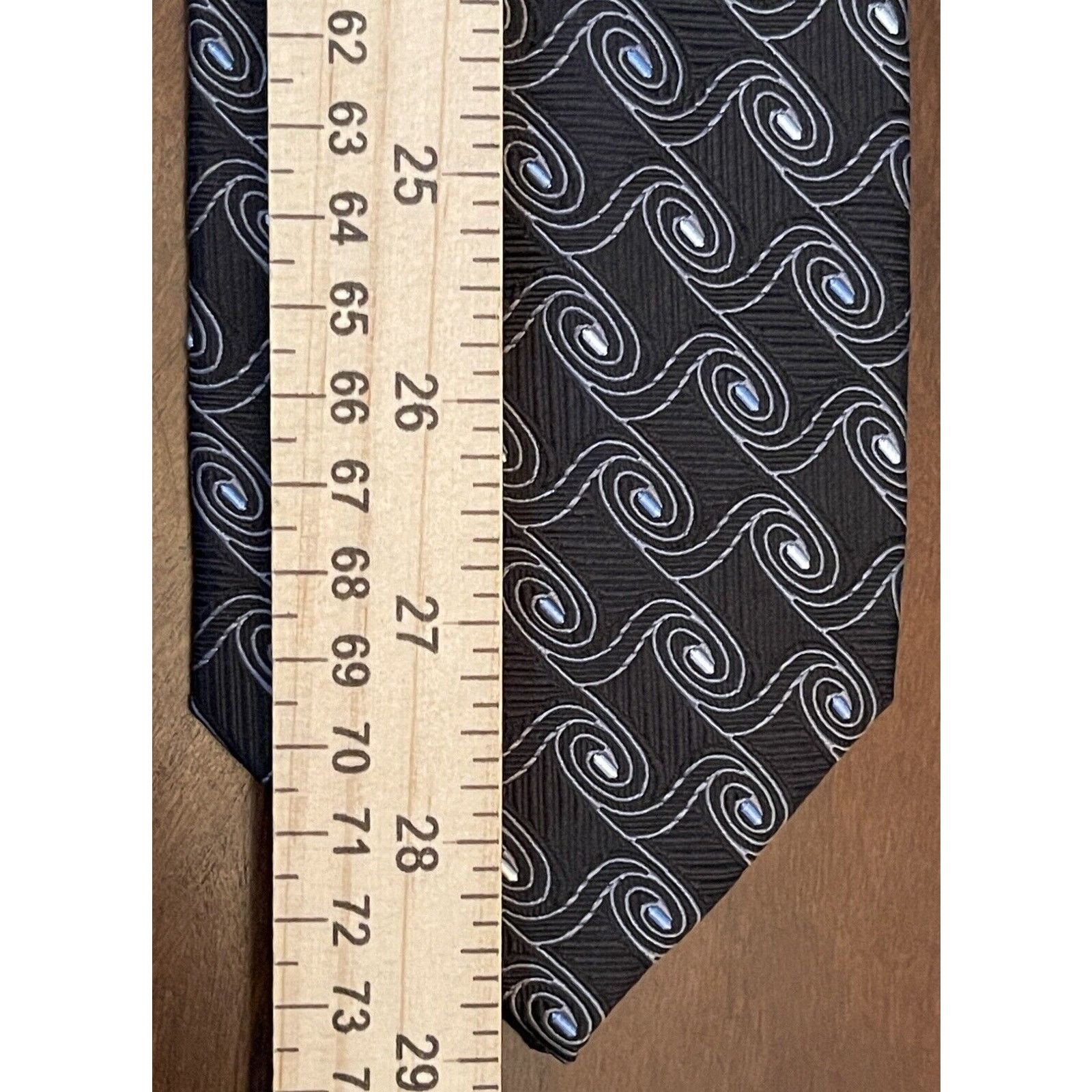 Jos. A. Bank Jos. A. Bank Black Blue 100% Silk Made In China Size ONE SIZE - 5 Thumbnail