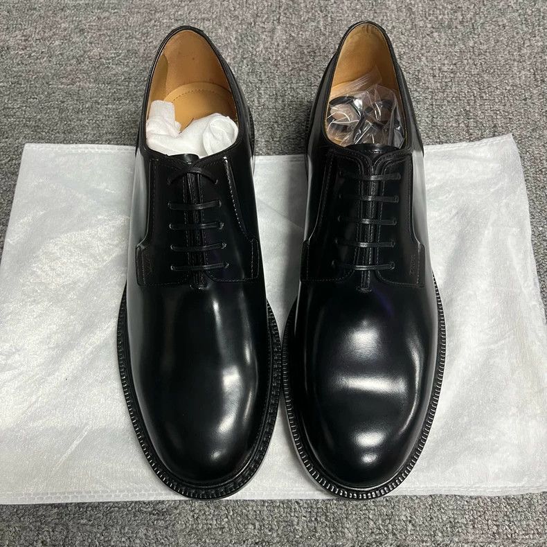Dior Dior Black Leather LaceUp Dress Shoes-2506 Size US 10 / EU 43 - 2 Thumbnail