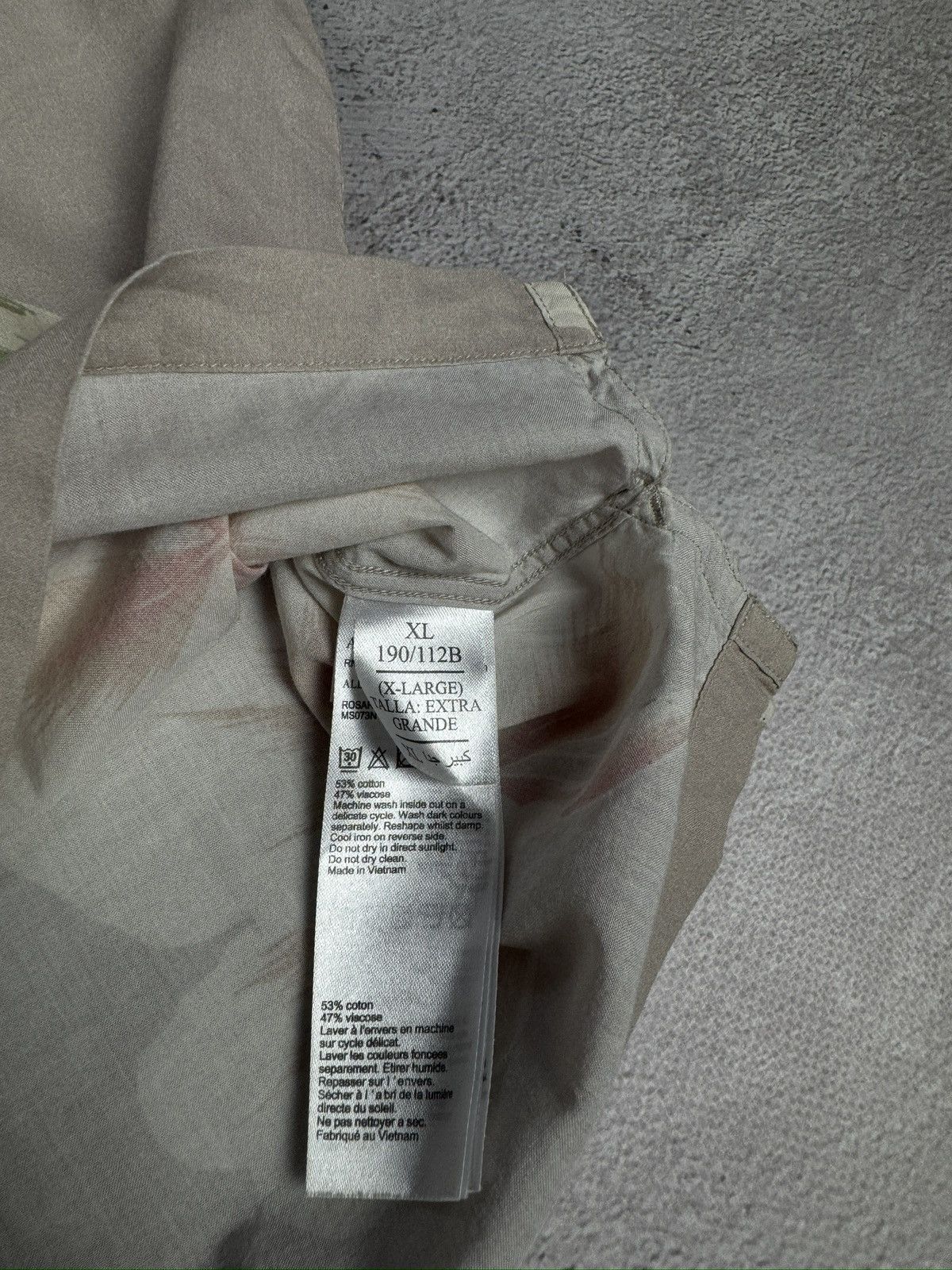 Allsaints AllSaints Floral Hawaiian Short Sleeve Shirt Beige Size US XL / EU 56 / 4 - 5 Thumbnail