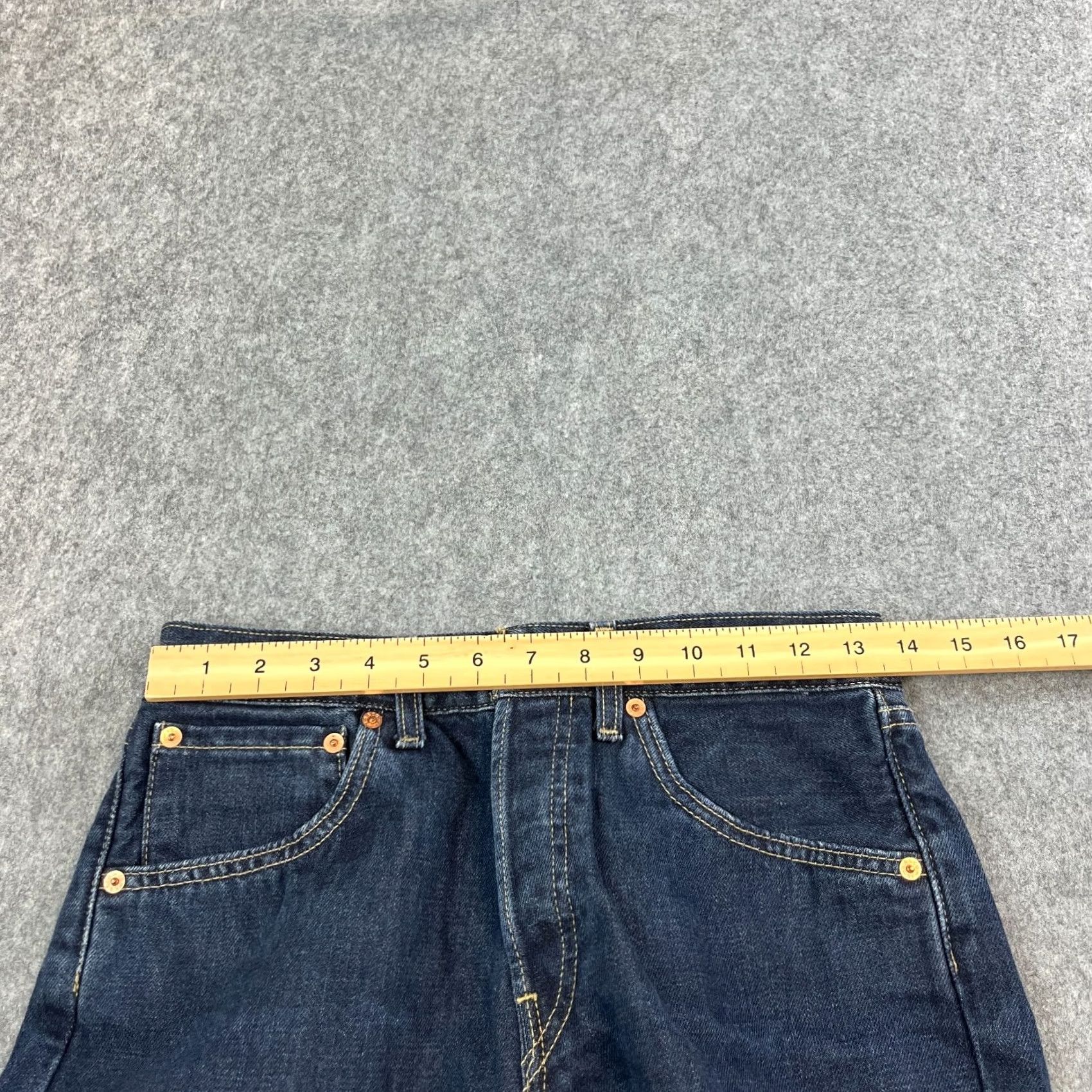 Levi's VINTAGE Levi's Jeans Regular Bootcut 27 28 UK 8 Dark Blue Indigo Raw Neppy Denim Jeans Womens Levi's 535 Size 30" / US 8 / IT 44 - 6 Thumbnail