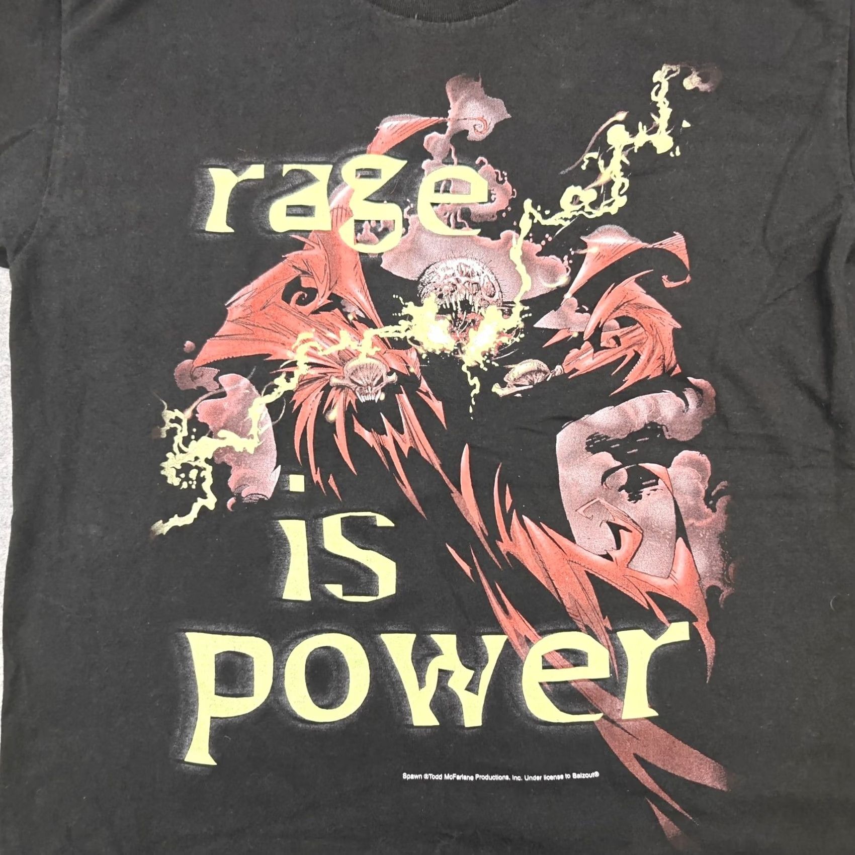 Lee VINTAGE Spawn Shirt Mens Large Black Rage Is Power Graphic Tee Lee 1994 Size US L / EU 52-54 / 3 - 2 Thumbnail