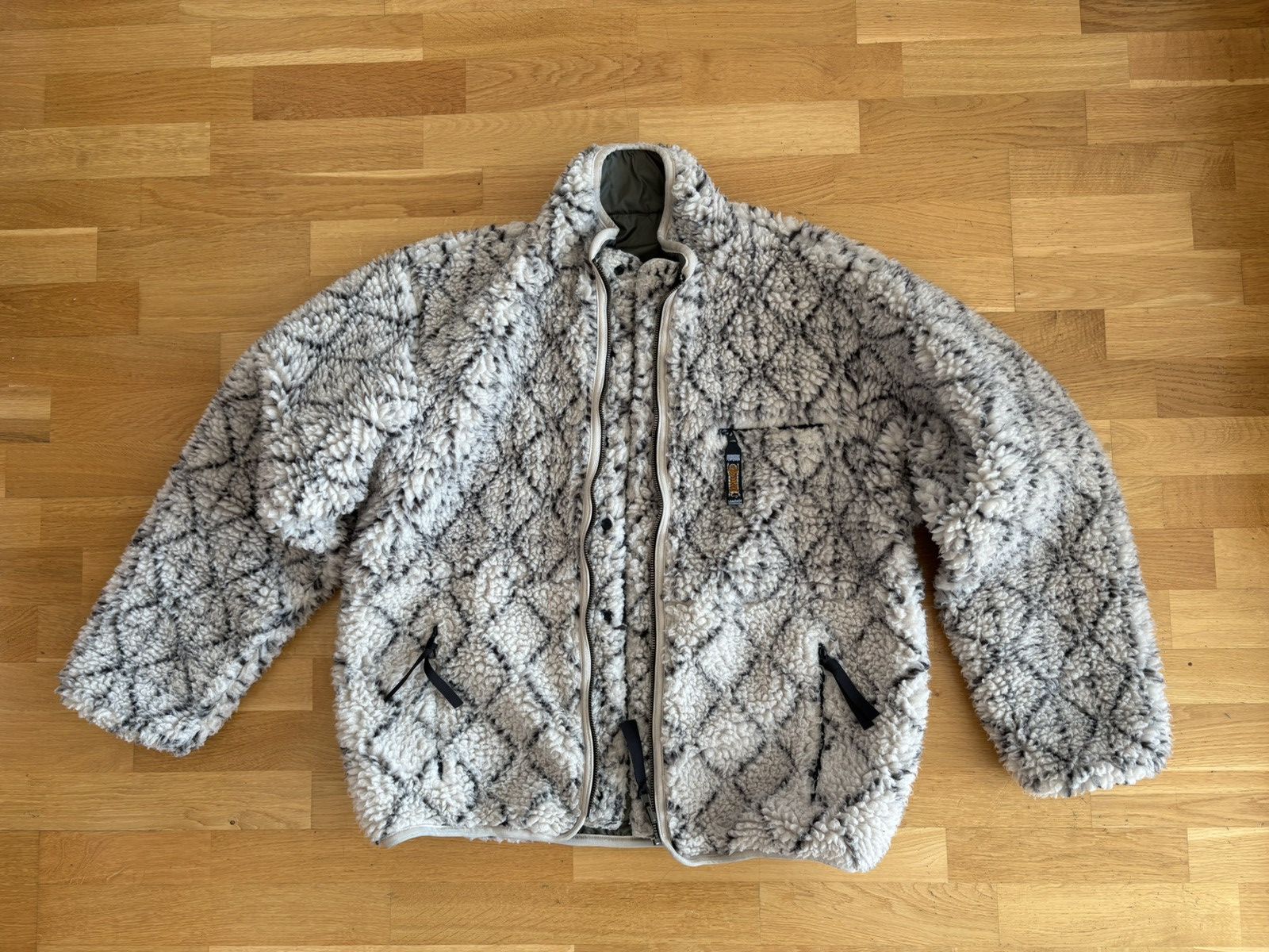 Kapital DO-GI SASHIKO BOA Fleece Reversible Blouson, EK-1025, Size 4 Size US L / EU 52-54 / 3 - 1 Thumbnail