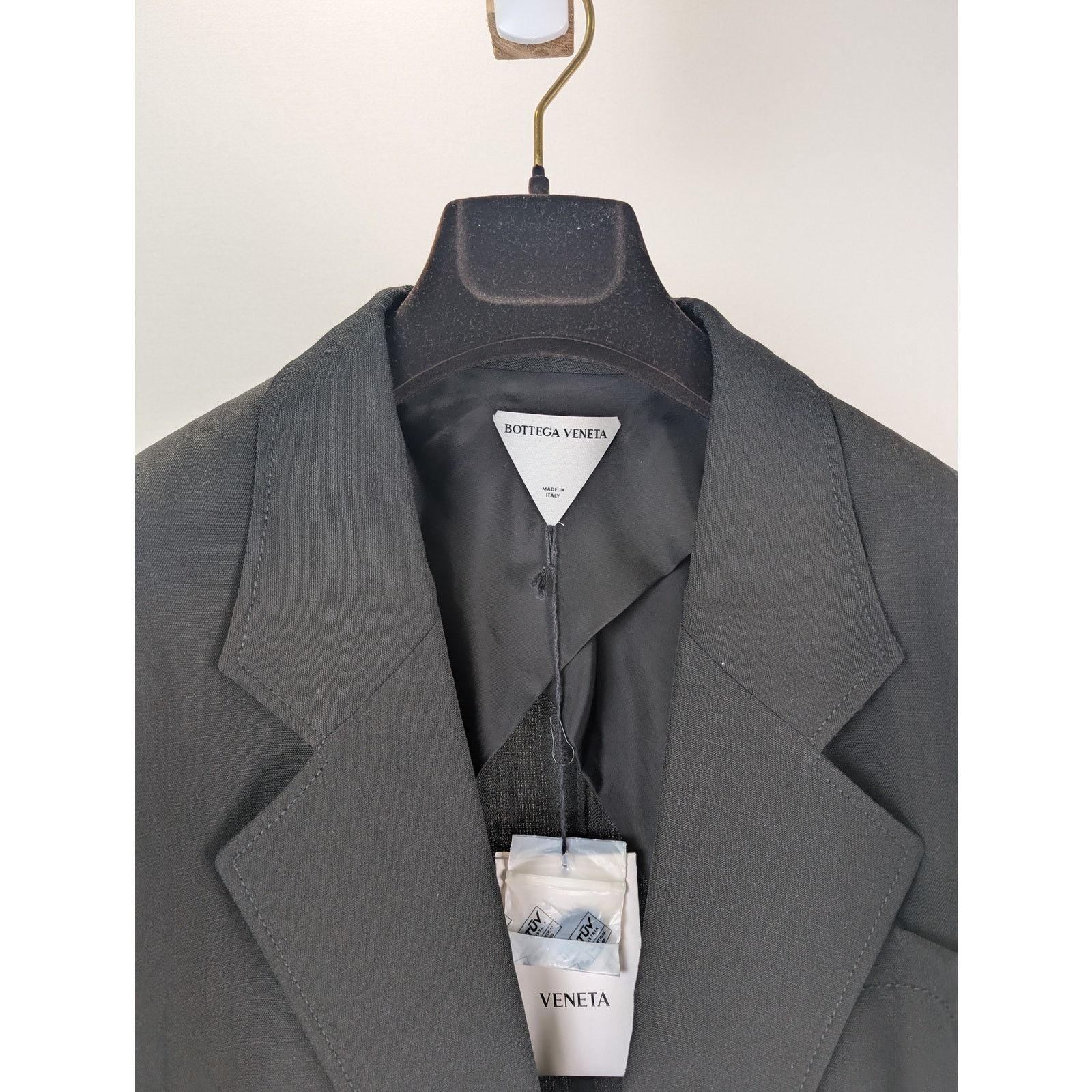 Bottega Veneta o1rshd1 Grainy Viscose Silk Jacket in Black Size US M / EU 48-50 / 2 - 5 Thumbnail