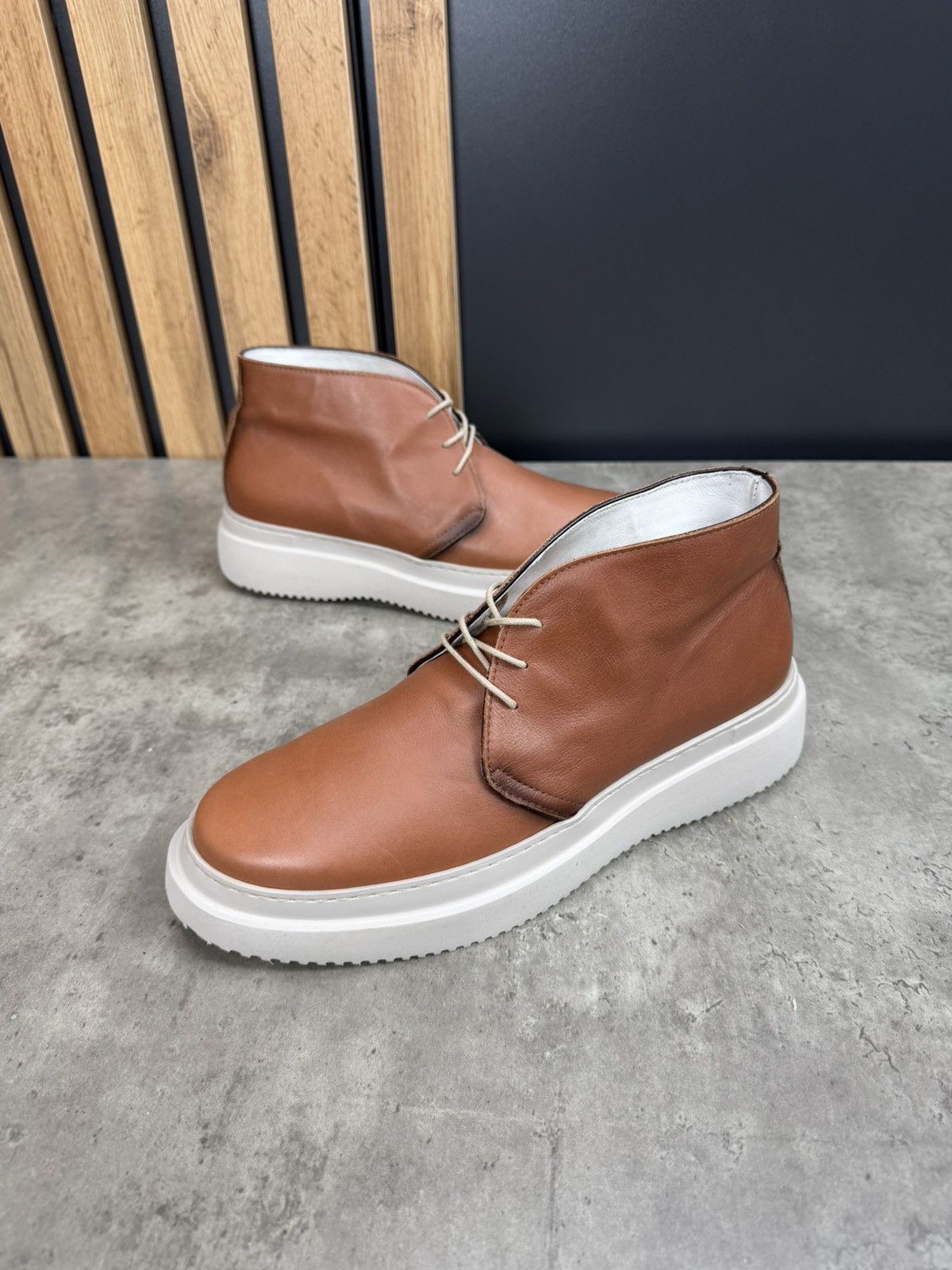 Moreschi Moreschi Leather Desert Boots Brown Size 41 Size US 8 / EU 41 - 12 Thumbnail