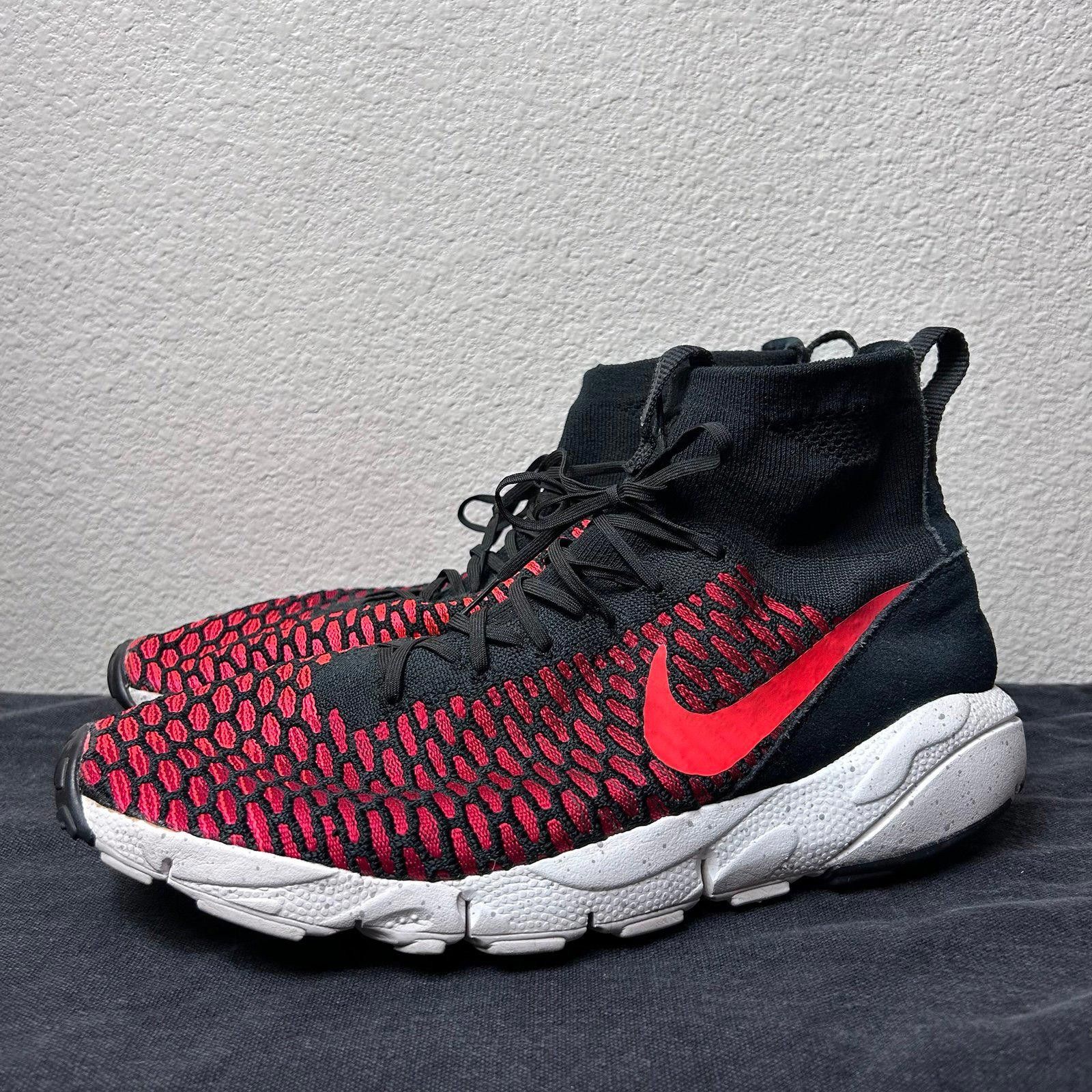Nike Nike Free Flyknit Mid (Black / Red) Mens sz 11.5 Size US 11.5 / EU 44-45 - 1 Thumbnail