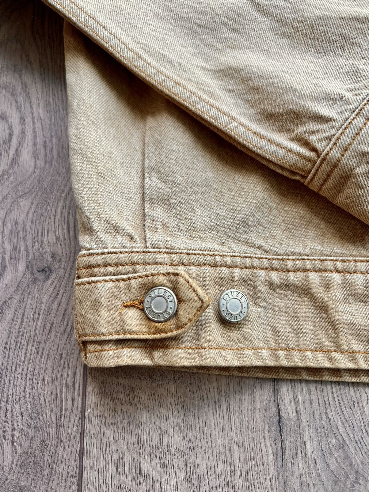 Stussy Stussy Denim Zip Up Work Jacket “Sand” Medium Size US M / EU 48-50 / 2 - 9 Thumbnail