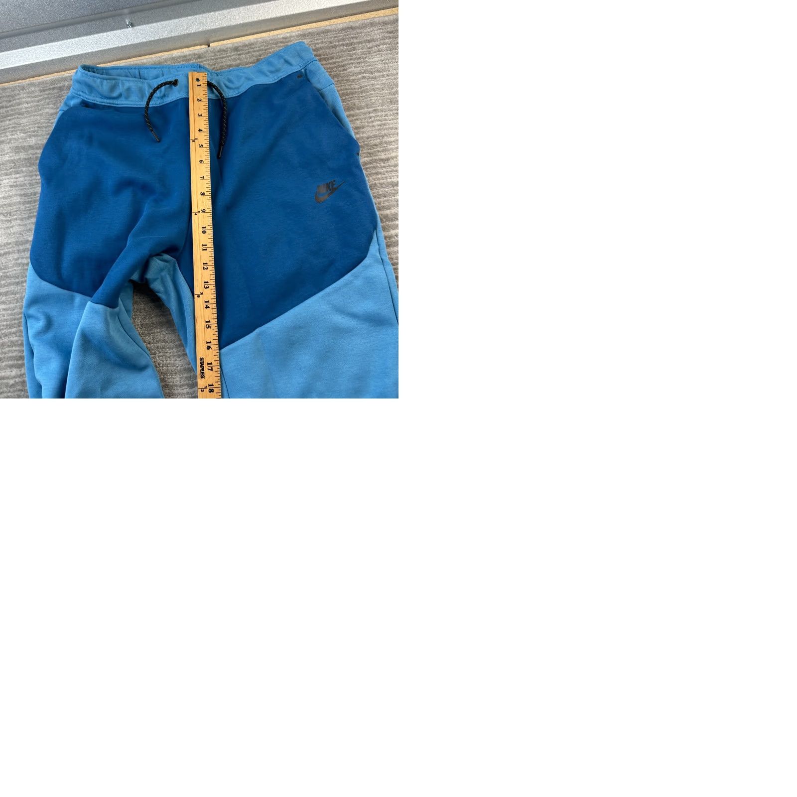 Nike Nike Tech Fleece Pants Mens Large Blue Jogger Sweatpants Size US 33 - 9 Thumbnail