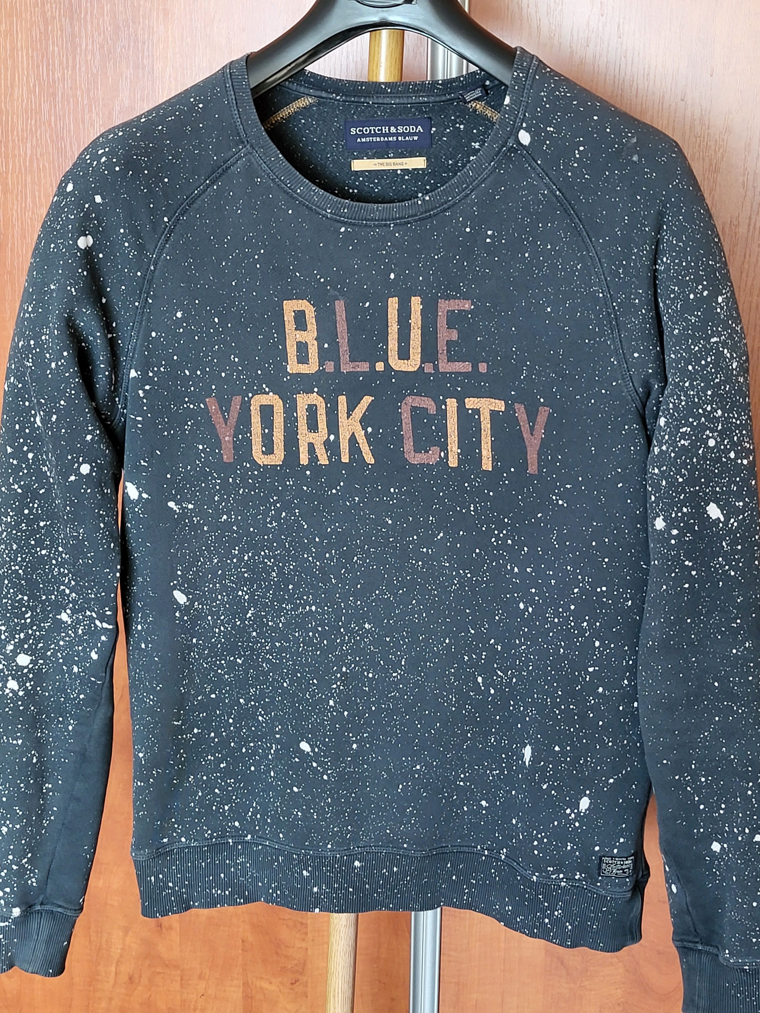 Scotch & Soda Scotch&Soda Amsterdams Blauw Sweatshirt Size M but fit L Size US M / EU 48-50 / 2 - 2 Thumbnail