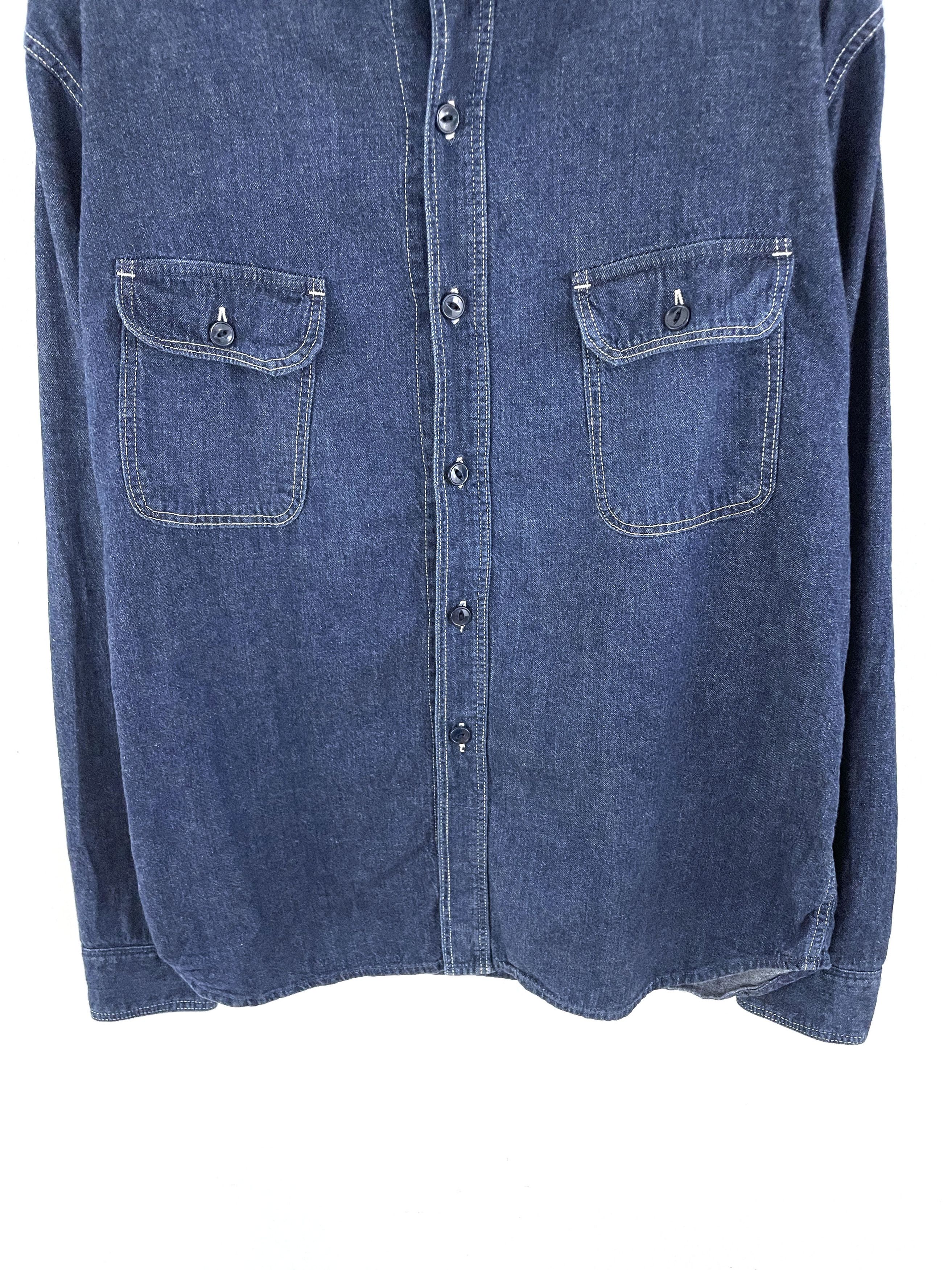 Kapital Cargo Denim Shirt Size US XL / EU 56 / 4 - 5 Thumbnail