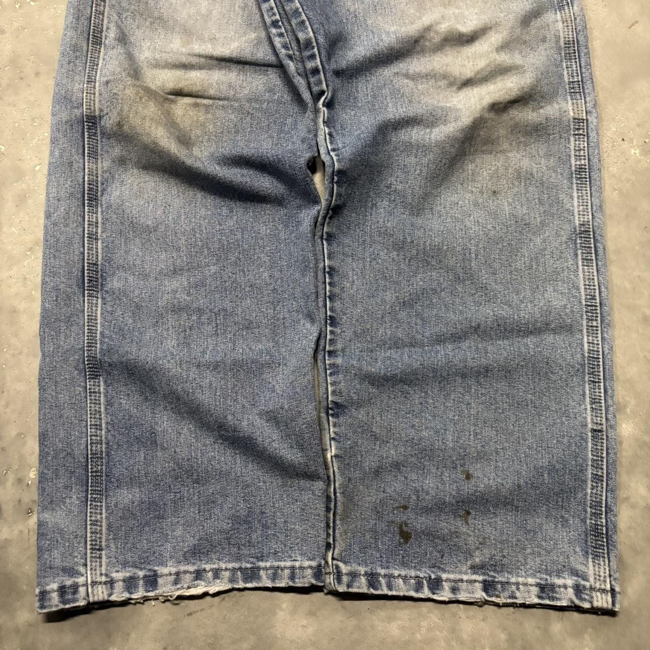Japanese Brand × Vintage Crazy Vintage Y2K/2000s Baggy Light Wash Skater Style Carpenter Denim Jeans! Size US 36 / EU 52 - 6 Thumbnail