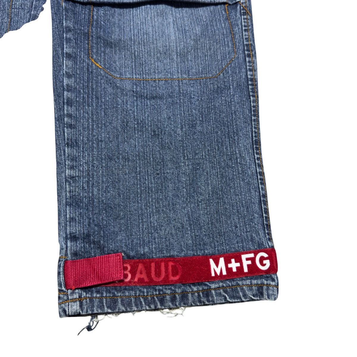Marithe + Francois Girbaud Marithe Francois Girbaud Velcro Strape Denim Baggy Jeans Size US 36 / EU 52 - 9 Thumbnail