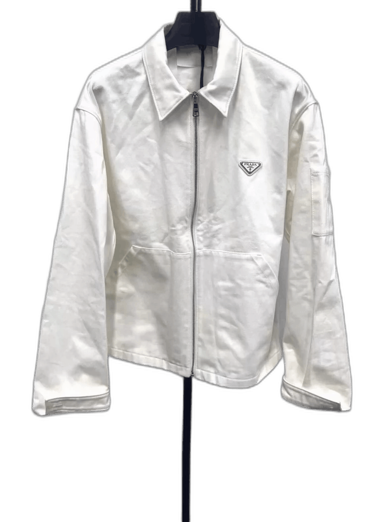Prada PRADA Logo Zip Casual Jacket for Men-yf Size US M / EU 48-50 / 2 - 1 Thumbnail