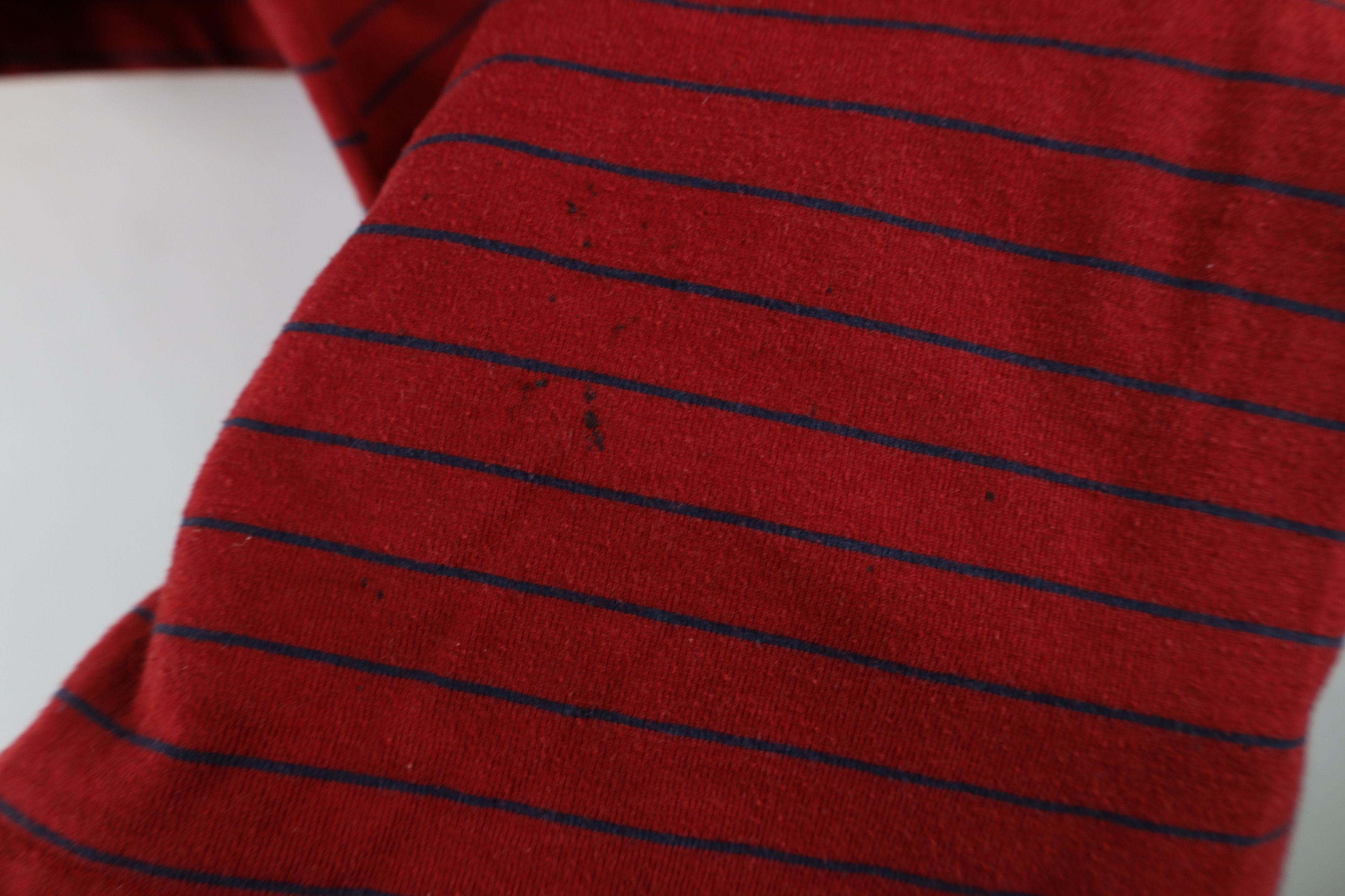 Vintage Vintage 90s Streetwear Striped Short Sleeve T-Shirt Red Size US M / EU 48-50 / 2 - 9 Thumbnail