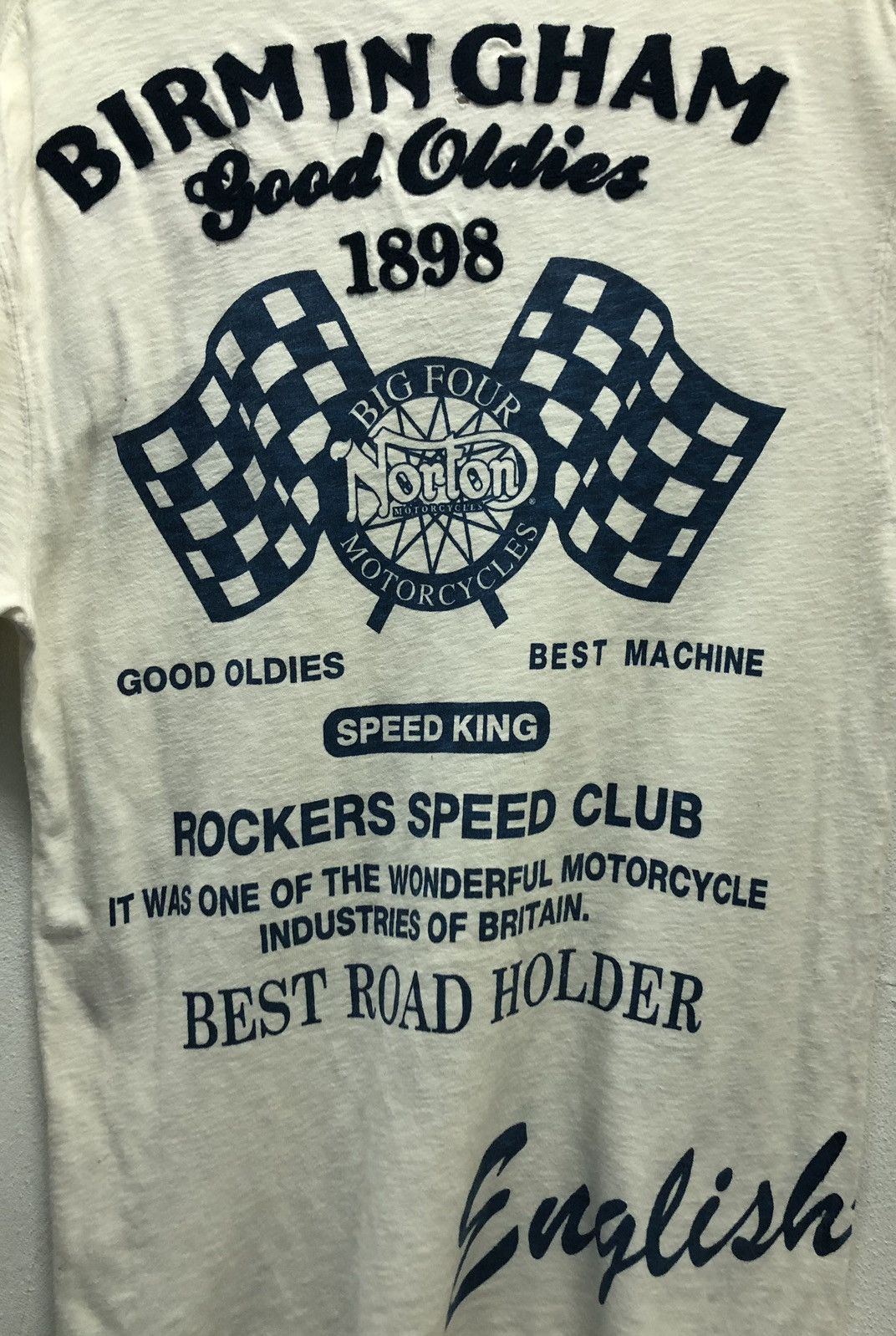 Norton Vintage Norton Motorcycles Birmingham Good Oldies 1898 Shirt Size US XL / EU 56 / 4 - 3 Thumbnail