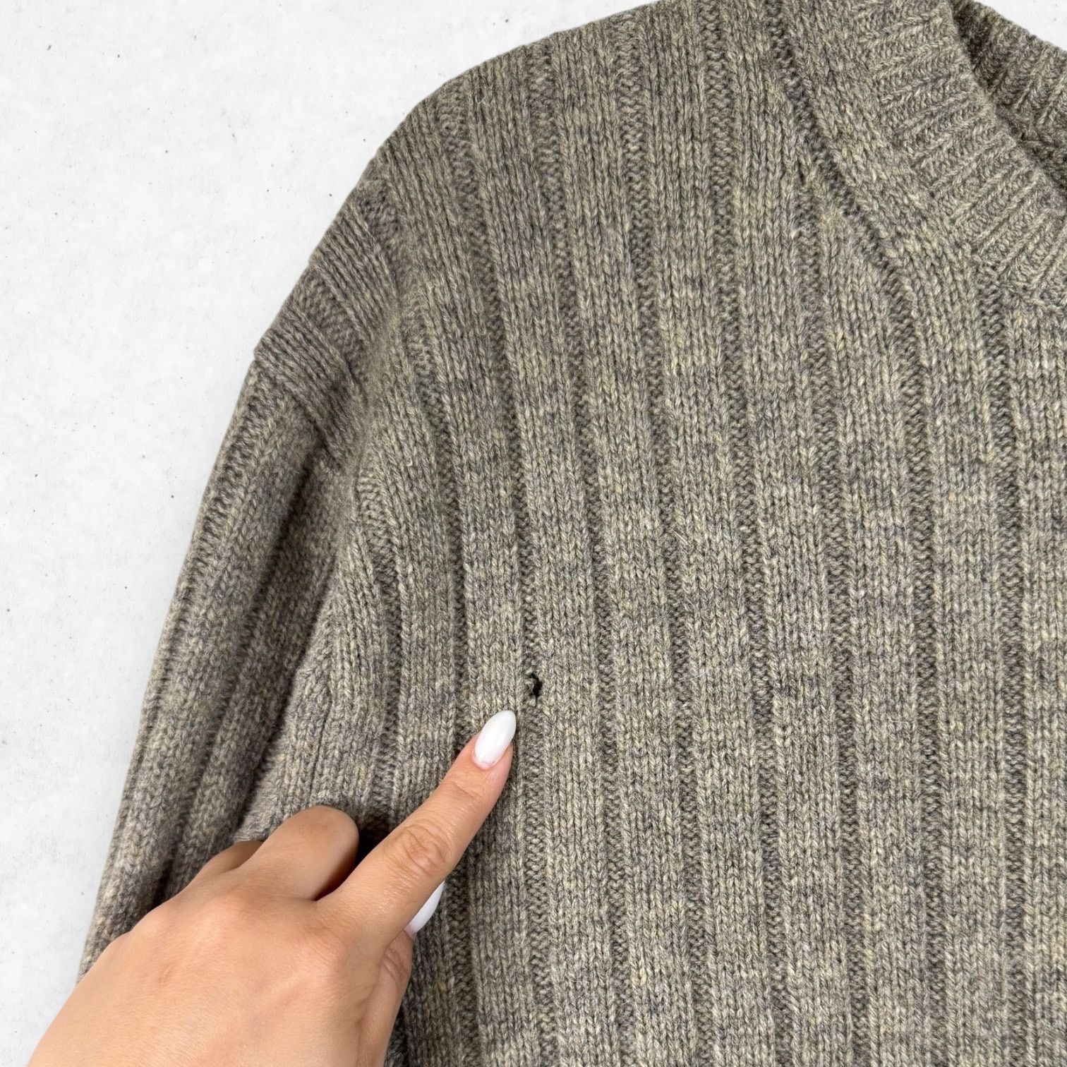 Gap Vintage GAP Sweater Men's XL Beige Fisherman 100% Lambswool Size US XL / EU 56 / 4 - 4 Thumbnail