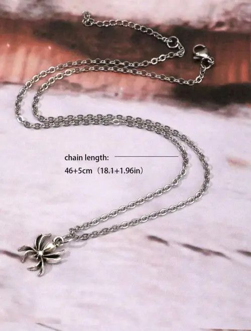 Talentless Vintage Gothic Spider Pendant Necklace sh Size ONE SIZE - 9 Thumbnail
