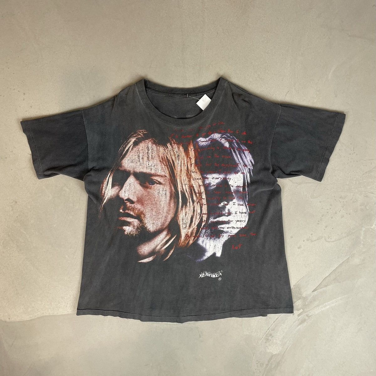 Vintage Vintage 1994 Kurt Cobain Empire Faded Rap Tee | Grailed