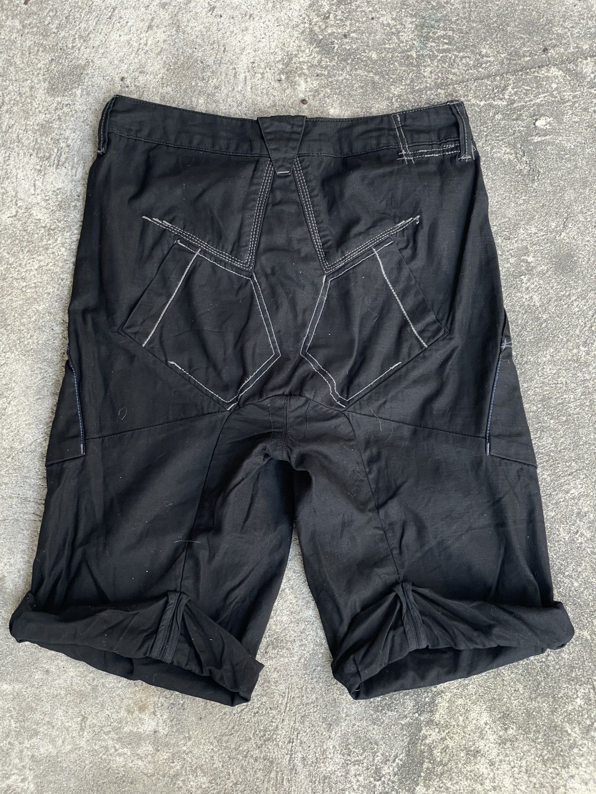 Marithe + Francois Girbaud Marithe & Francois Girbaud Drop Crotch Avant-garde Shorts Size 28" / US 6 / IT 42 - 4 Thumbnail