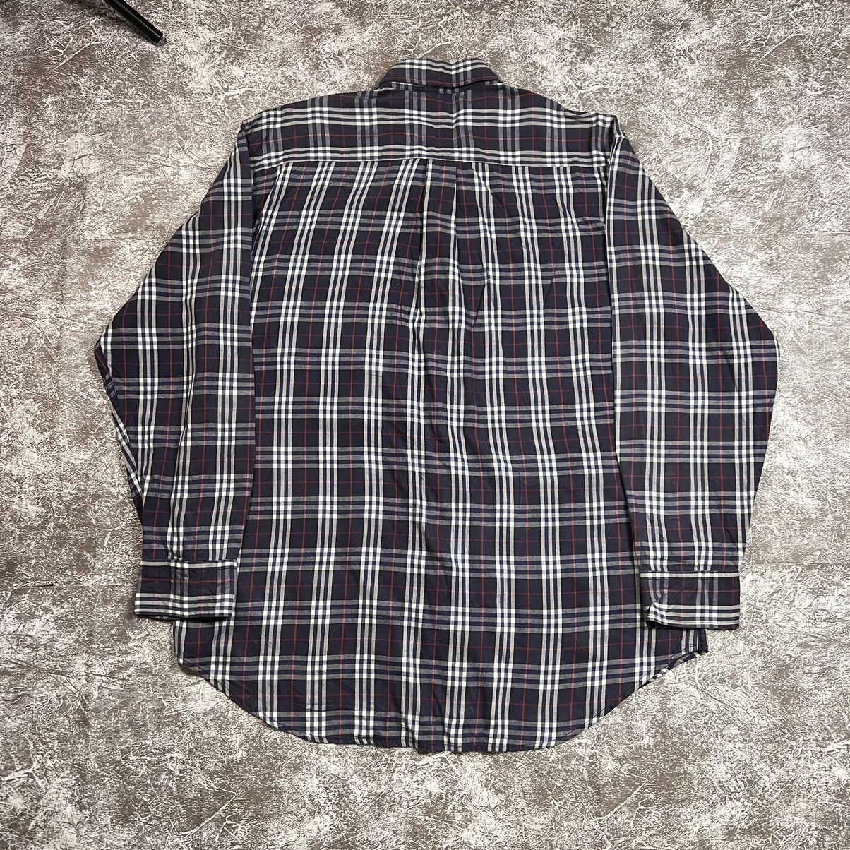 Burberry × Vintage Vintage Burberry Nova Check Checked Long Sleeves Shirt Size US M / EU 48-50 / 2 - 3 Thumbnail