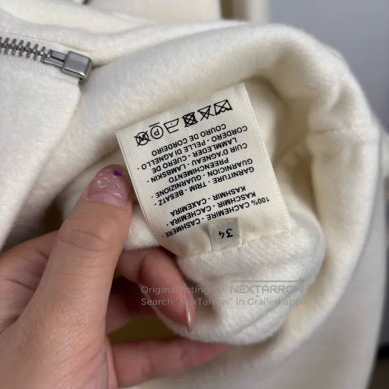 Hermes Hermes Pure White Fringe Cashmere Overcoat Size XXS / US 00 / IT 34 - 5 Thumbnail