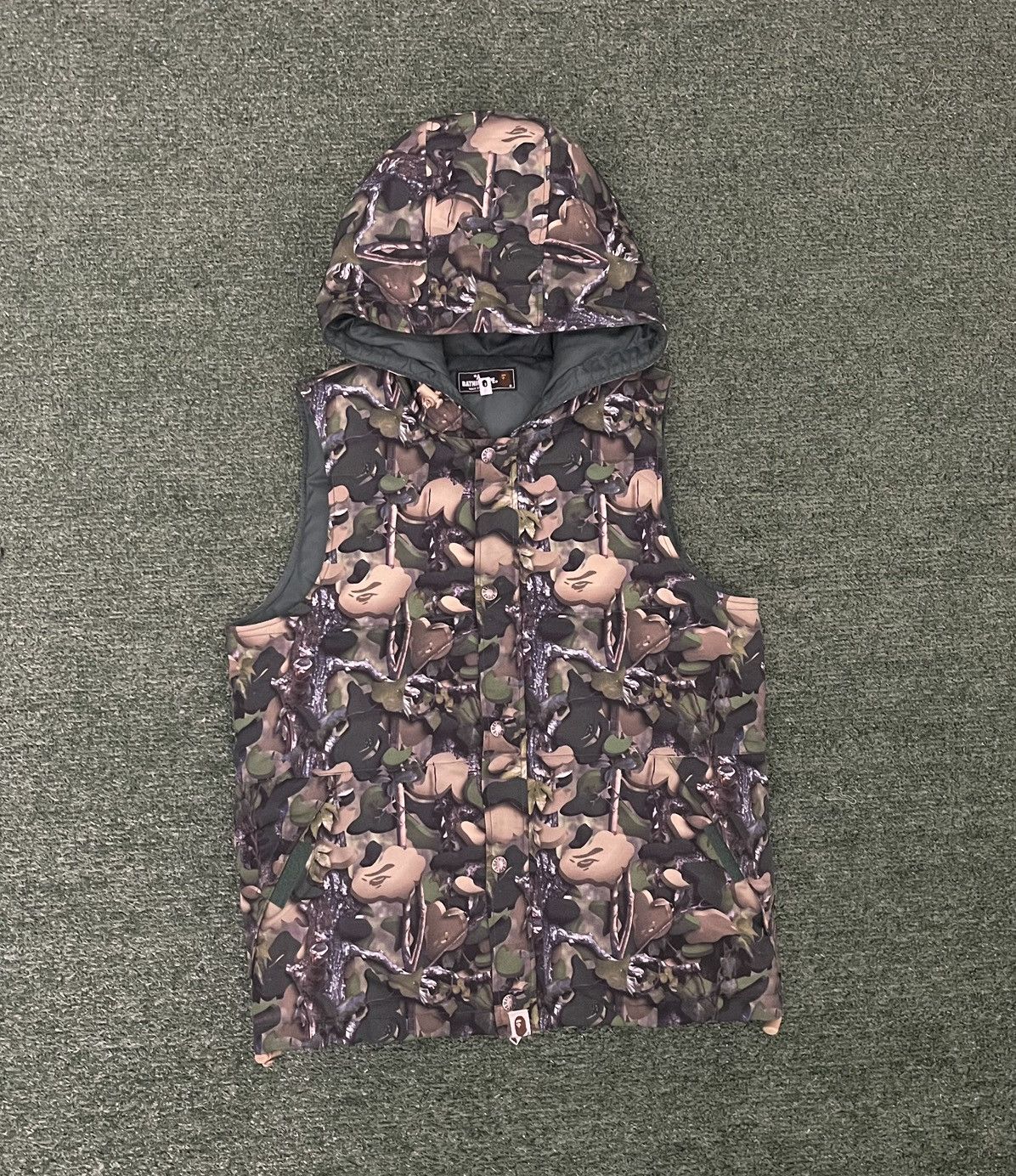 Bape Village Camo Puffer Vest