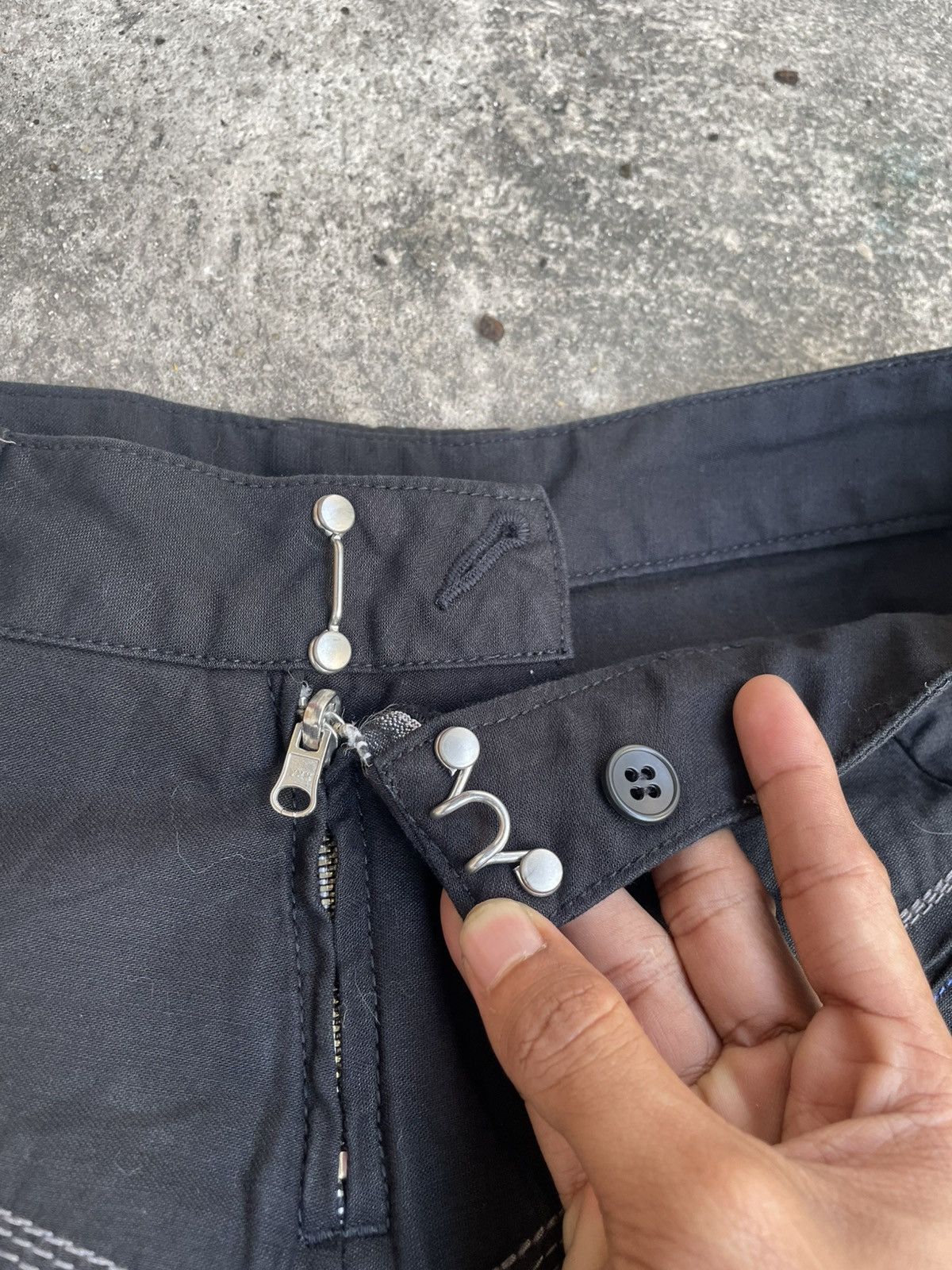 Marithe + Francois Girbaud Marithe & Francois Girbaud Drop Crotch Avant-garde Shorts Size 28" / US 6 / IT 42 - 9 Thumbnail