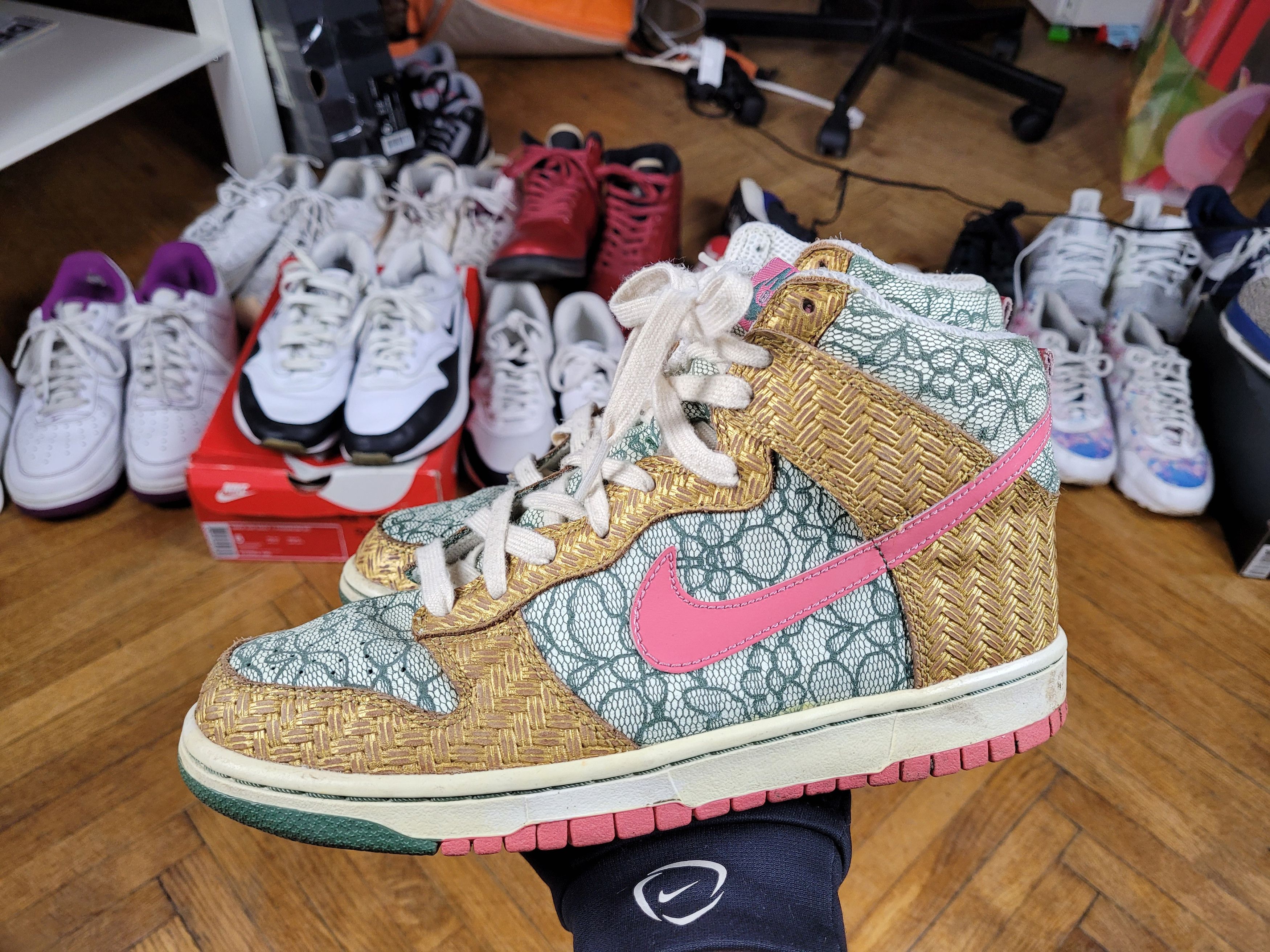 Nike 2007 Vintage Nike SB Dunk High Premium Nori Desert Bloom Size US 8 / IT 38 - 8 Thumbnail