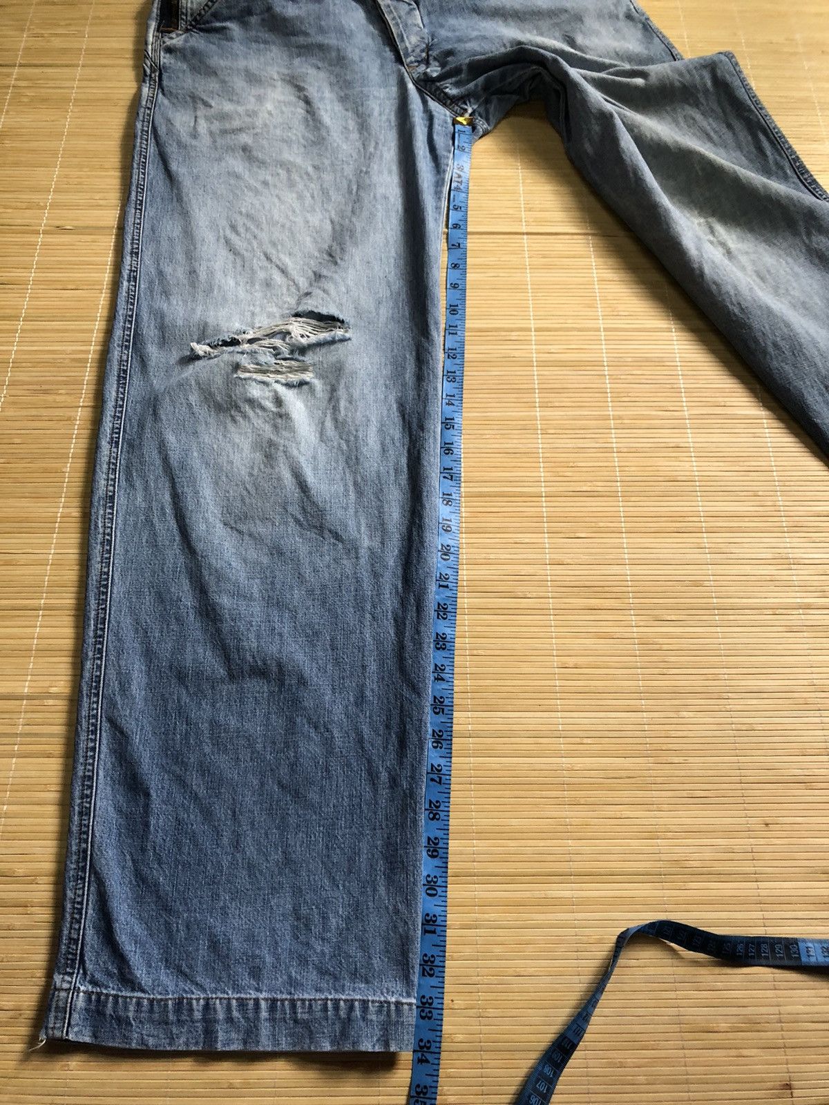Marithe + Francois Girbaud Vintage Marithé & Francois Girbaud baggy jeans distressed Size US 33 - 18 Thumbnail