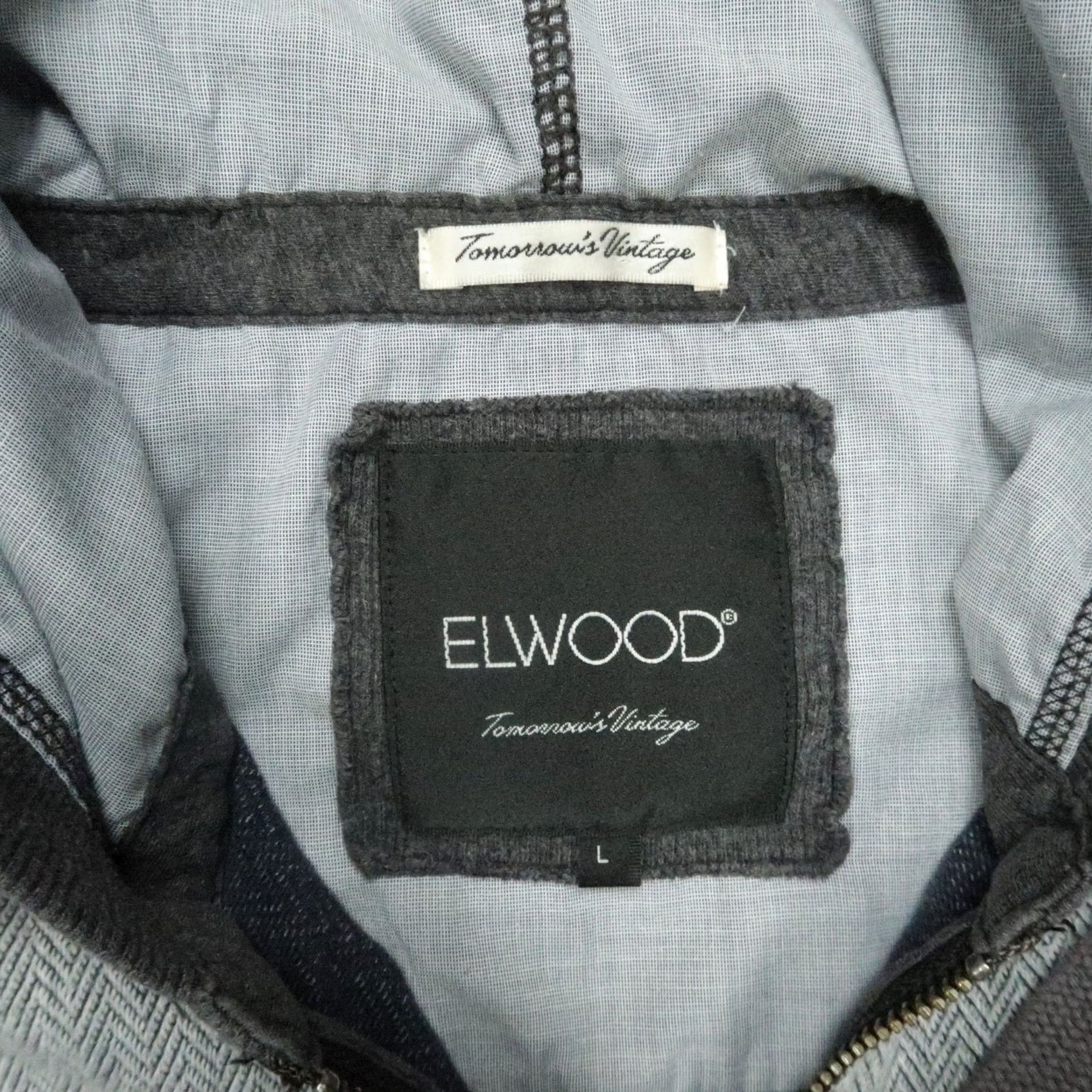 Elwood VINTAGE Elwood Hoodie Mens Large Gray Full Zip Pockets Hooded Size US L / EU 52-54 / 3 - 3 Thumbnail