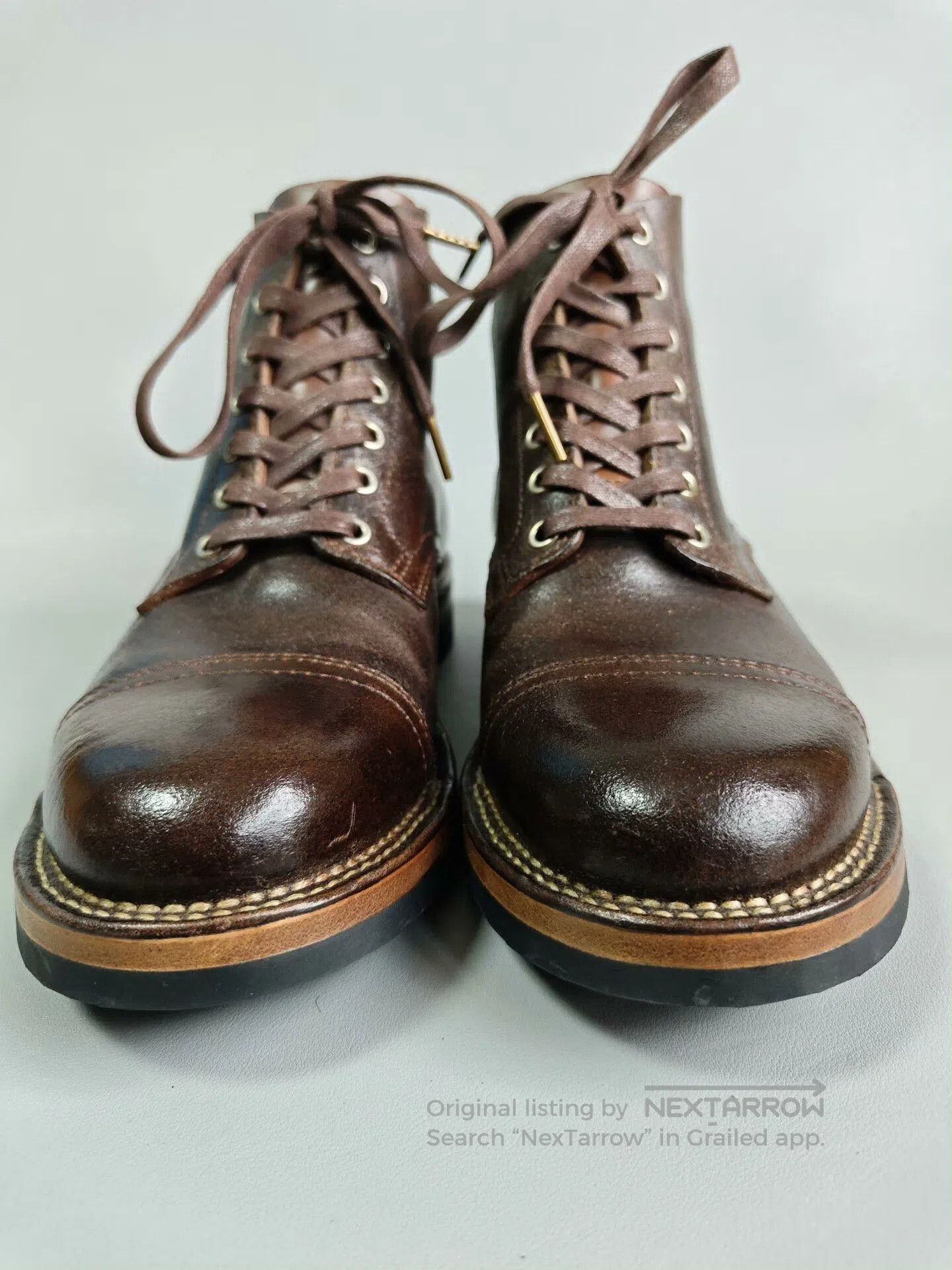 Left Hand Master Zuo Handmade Work Boots. Size US 7 / EU 40 - 2 Thumbnail