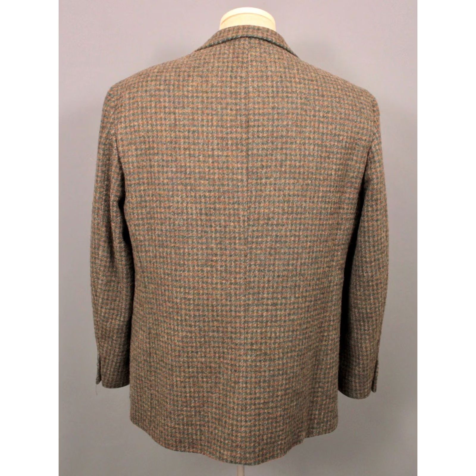 Vintage VINTAGE LL Bean Blazer Jacket Brown Tweed Quilt Lined Mens M 80s 90s Size 40R - 2 Thumbnail