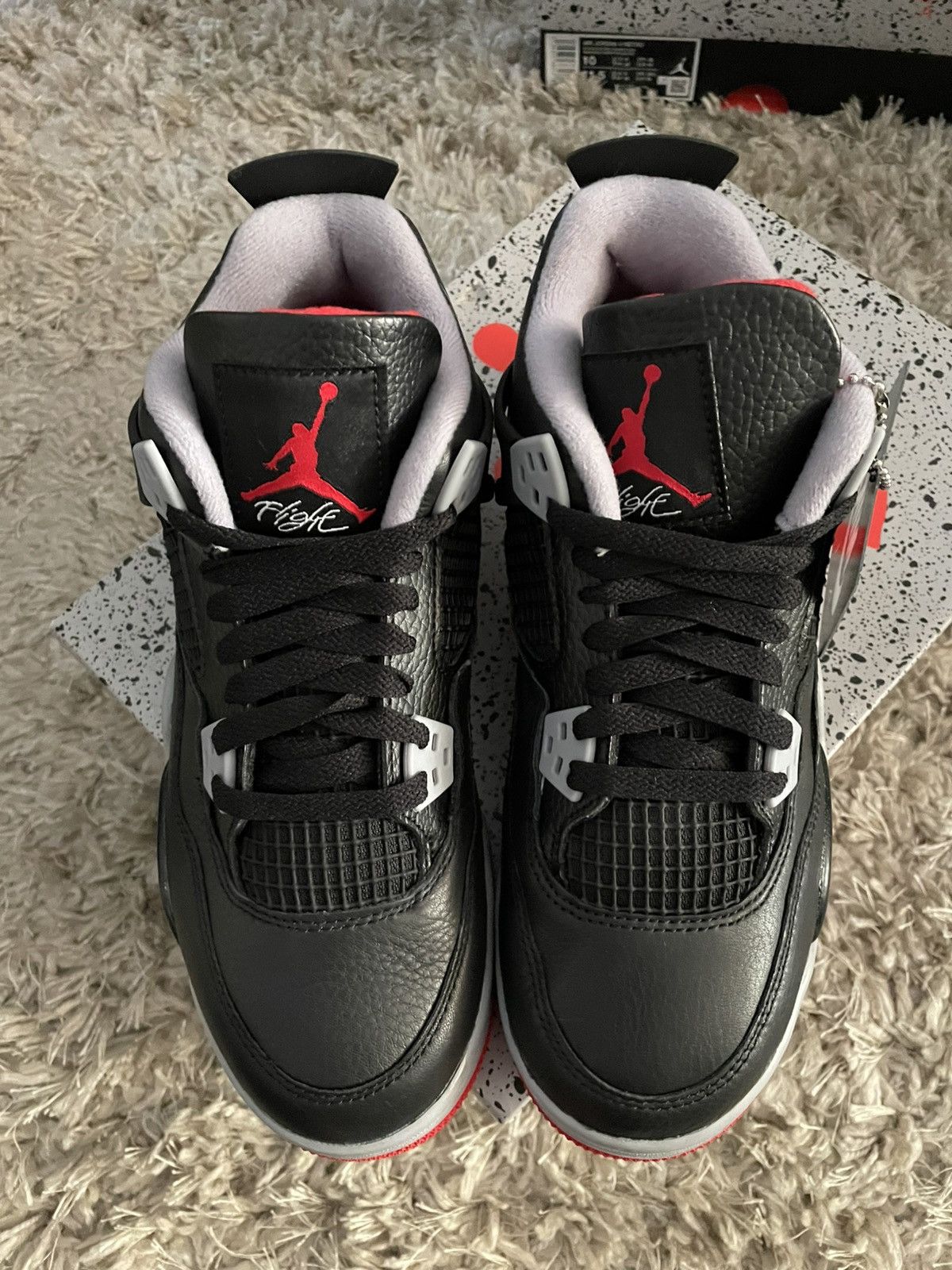 Jordan Brand Jordan 4 Bred Reaimgined Size US 6.5 / EU 39-40 - 5 Thumbnail