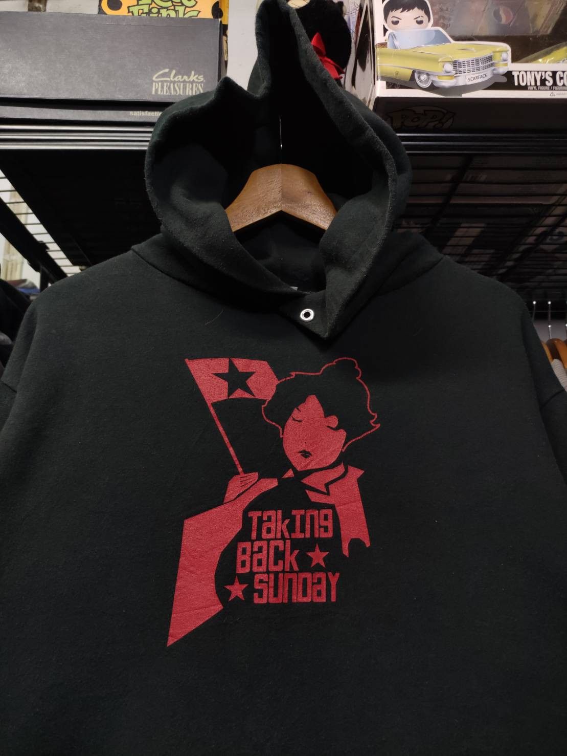 Band Tees Vtg 00's Taking Back Sunday Band " Girl Red Star " Hoodie Size US M / EU 48-50 / 2 - 1 Thumbnail